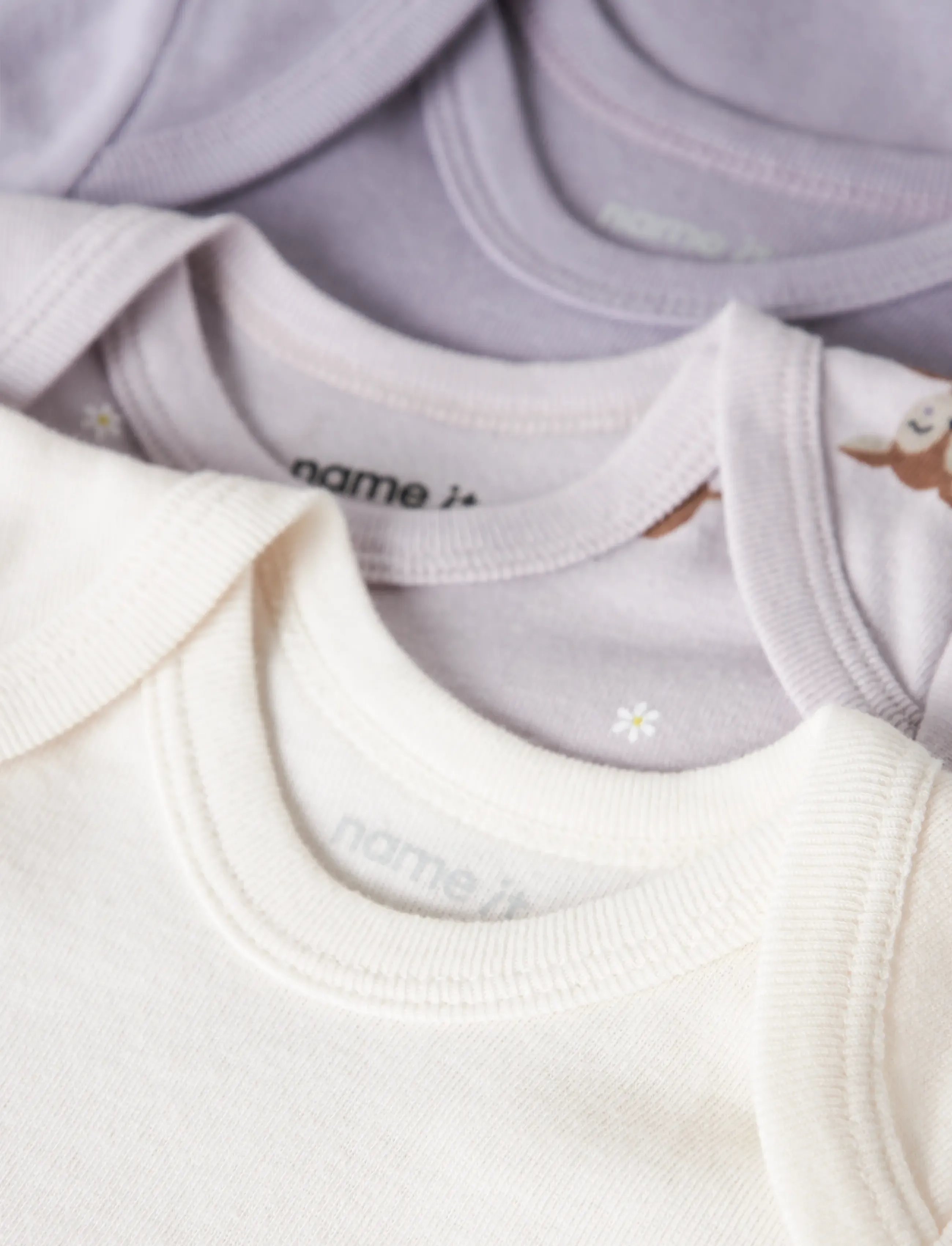 name it - NBFBODY 3P SS LILAC MARBLE DEER NOOS - multipack bodys - lilac marble - 4