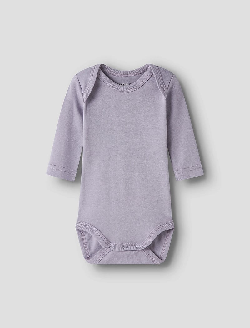 name it - NBFBODY 3P LS LILAC MARBLE DEER NOOS - multipack bodys - lilac marble - 5