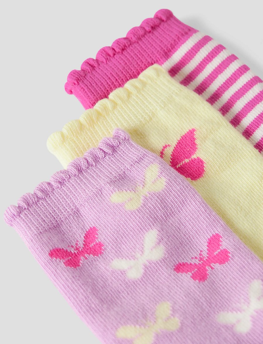 name it - NMFFJOLA 3P SOCK - baby-socken - pear sorbet - 3