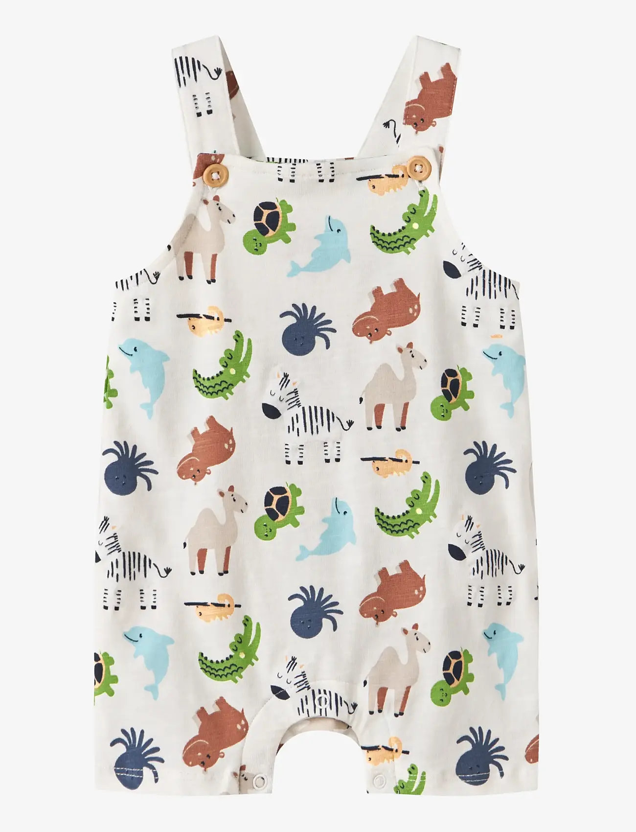 name it - NBMFARI SHORTS OVERALL - gode sommertilbud - cloud dancer - 0