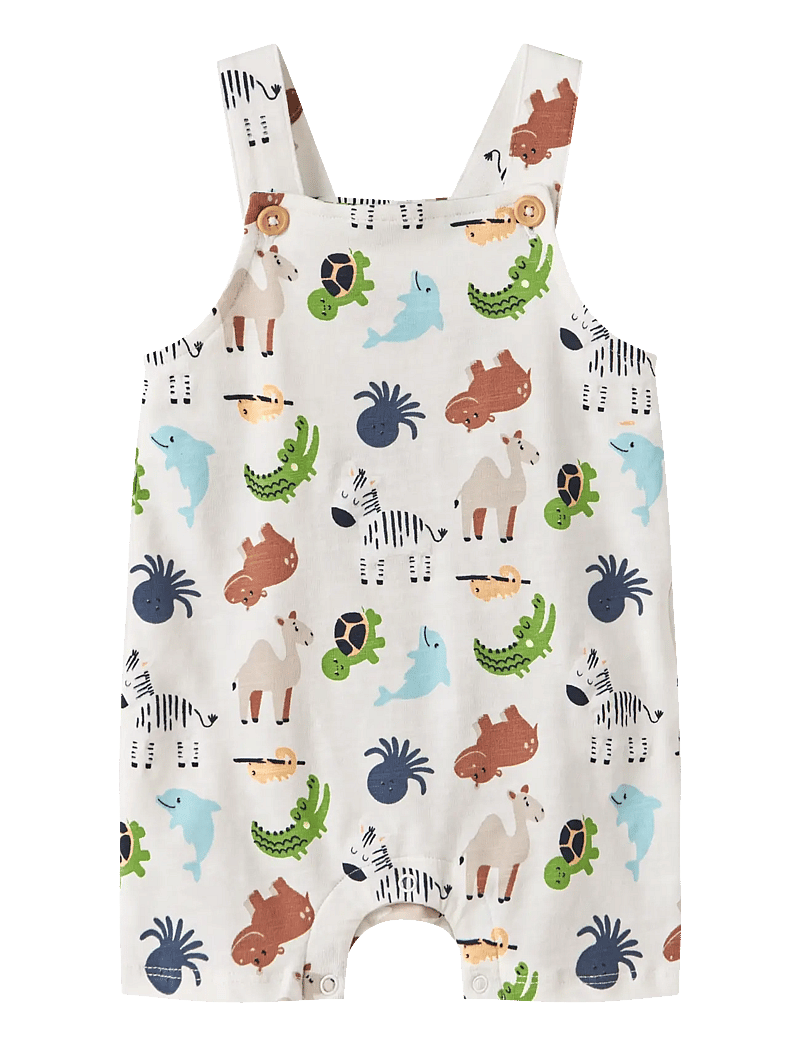 name it - NBMFARI SHORTS OVERALL - buksedragter - cloud dancer - 0