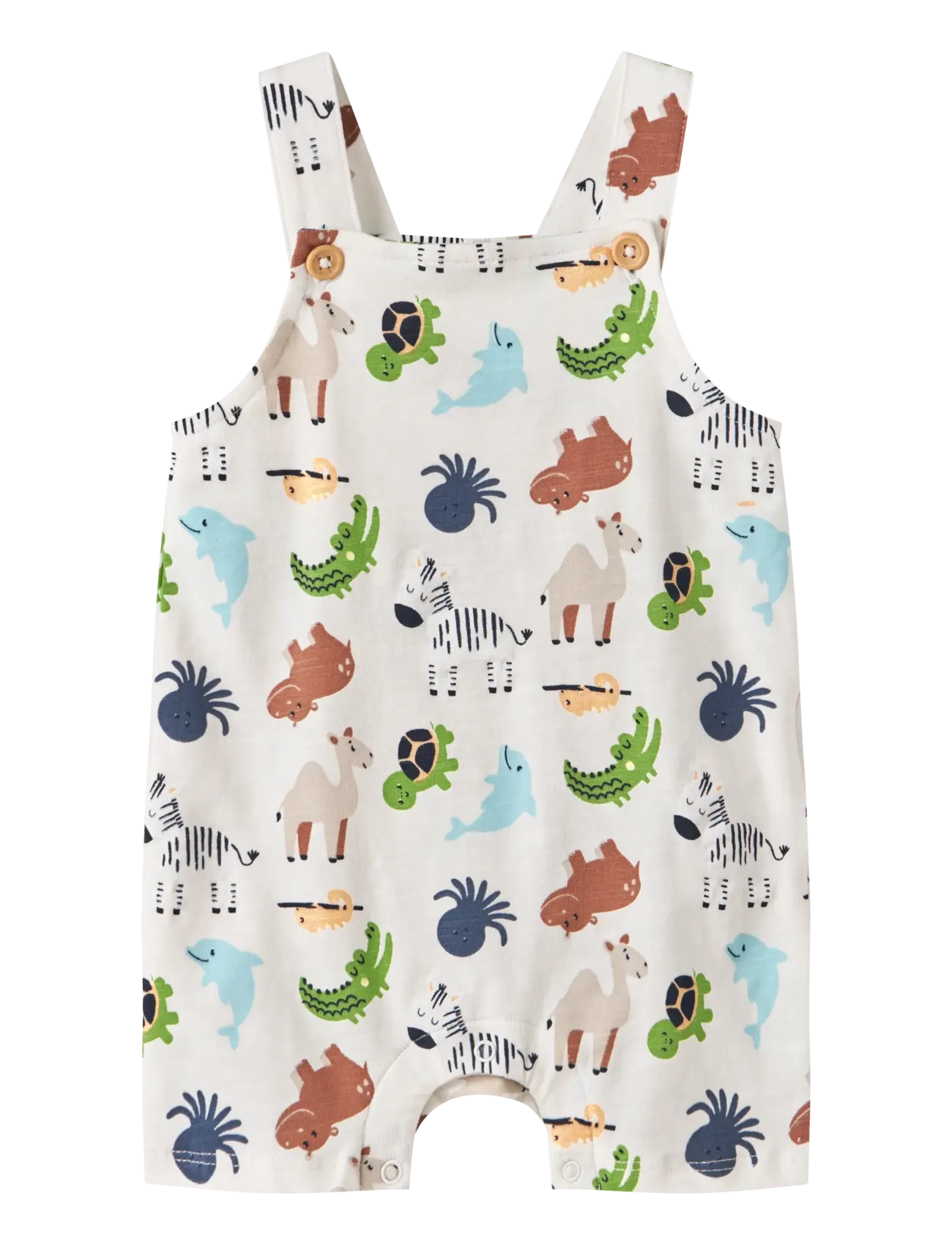 name it - NBMFARI SHORTS OVERALL - jumpsuits - cloud dancer - 0