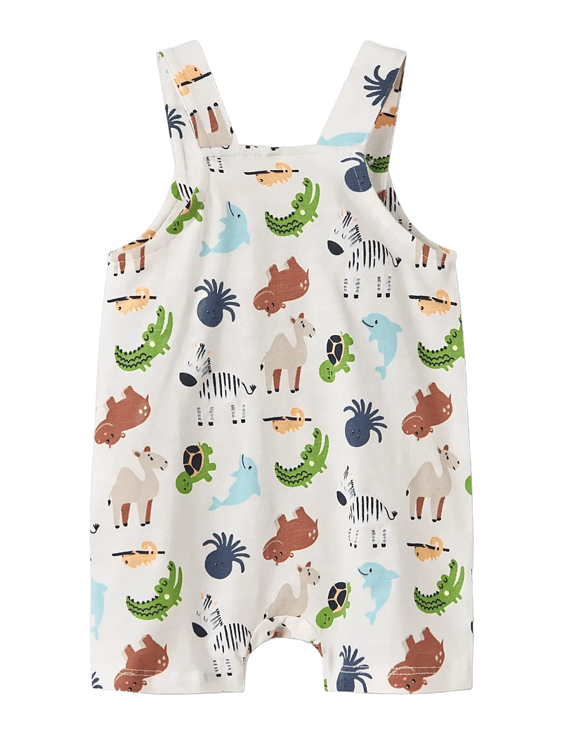 name it - NBMFARI SHORTS OVERALL - buksedragter - cloud dancer - 1