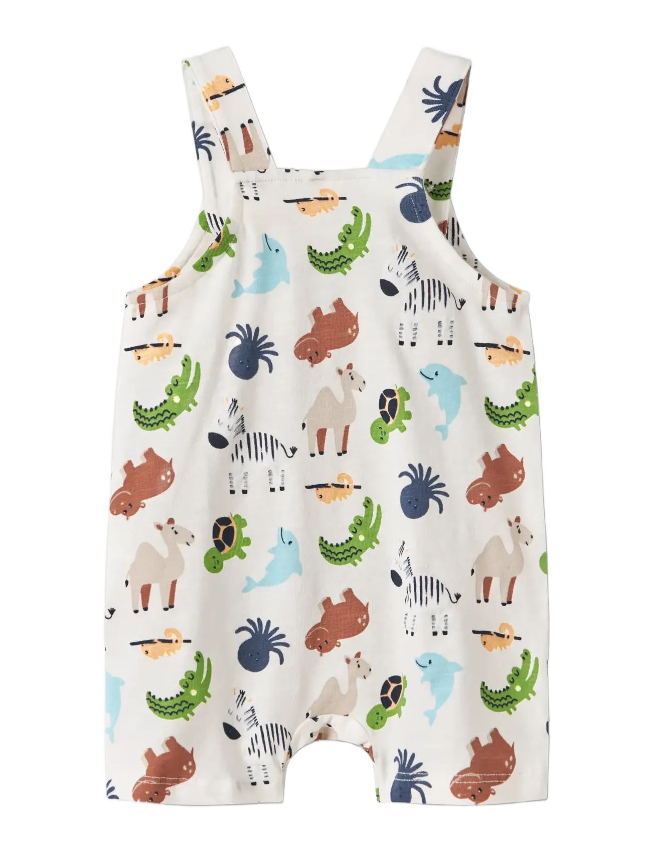 name it - NBMFARI SHORTS OVERALL - pükskostüümid - cloud dancer - 1