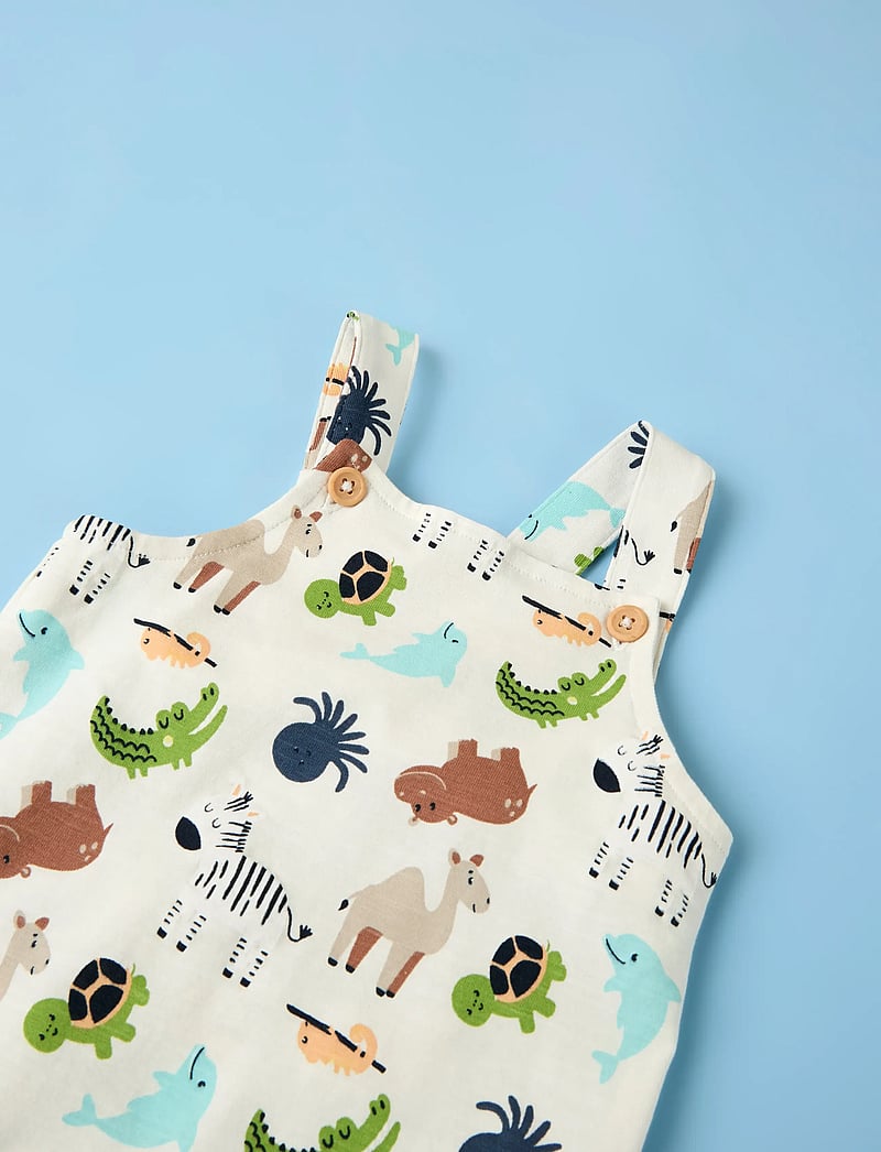 name it - NBMFARI SHORTS OVERALL - buksedragter - cloud dancer - 2