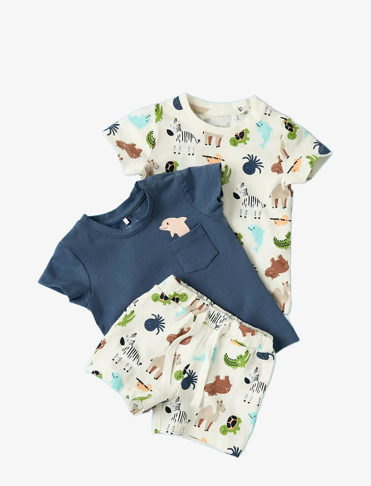 name it - NBMFARI SHORTS - sweatshorts - cloud dancer - 3