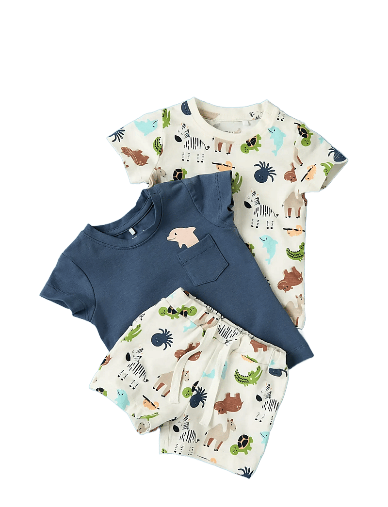 name it - NBMFARI SHORTS - sweatshorts - cloud dancer - 3