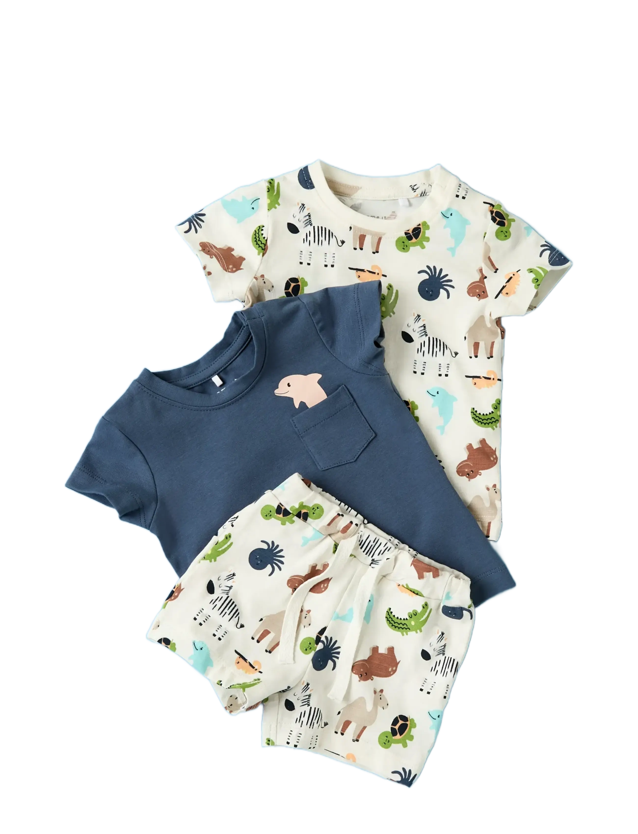 name it - NBMFARI SHORTS - sweatshorts - cloud dancer - 3