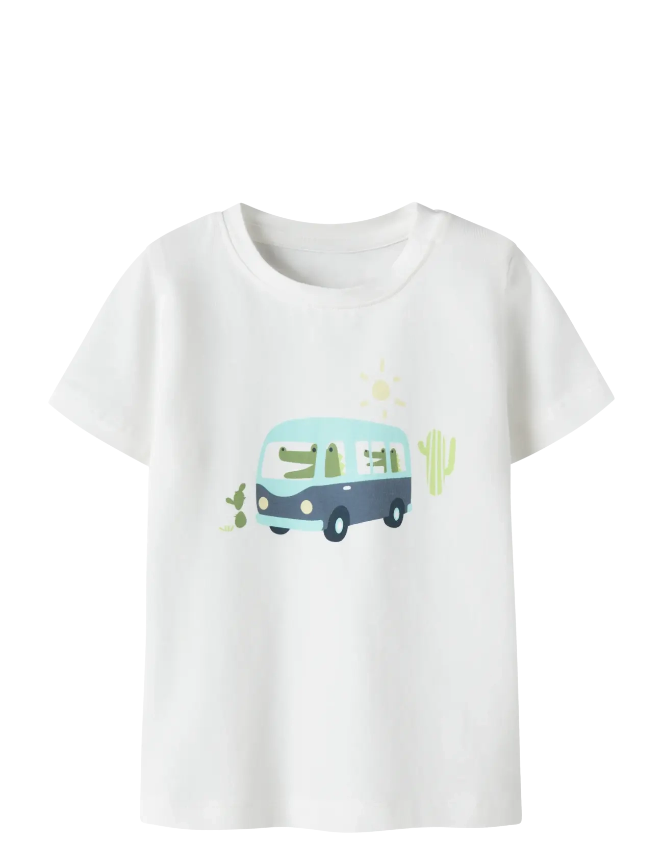 name it NBMFARTIL SS TOP BOX - Riided - CLOUD DANCER / white