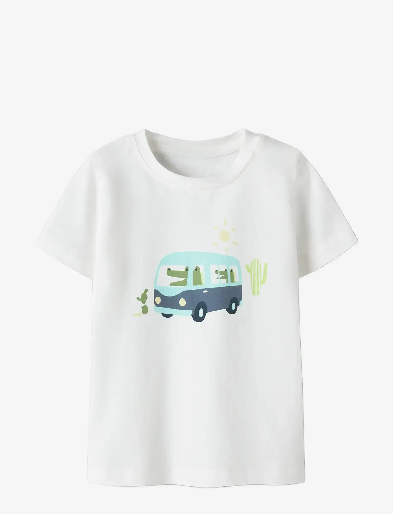 name it - NBMFARTIL SS TOP BOX - kortærmede - cloud dancer - 2