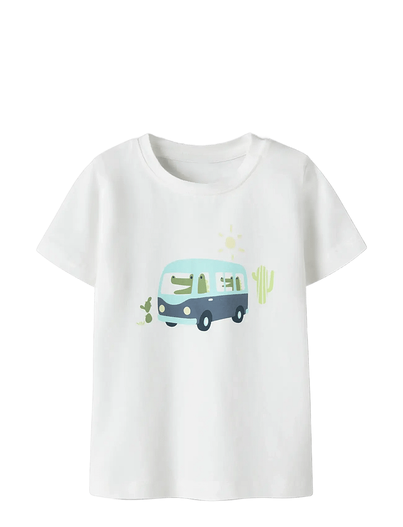 name it - NBMFARTIL SS TOP BOX - kurzärmelige - cloud dancer - 2