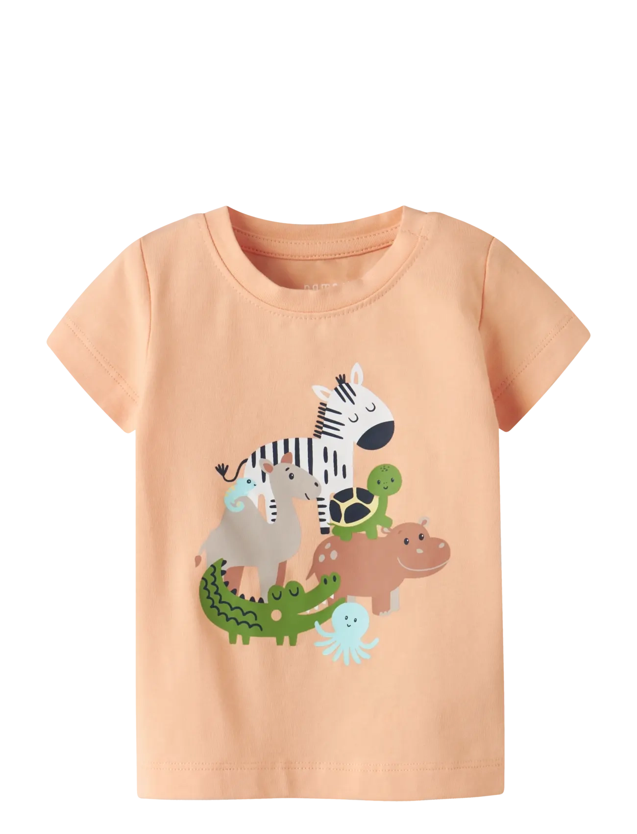 name it NBMFARTIL SS TOP BOX - Tøj - PEACH FUZZ / orange