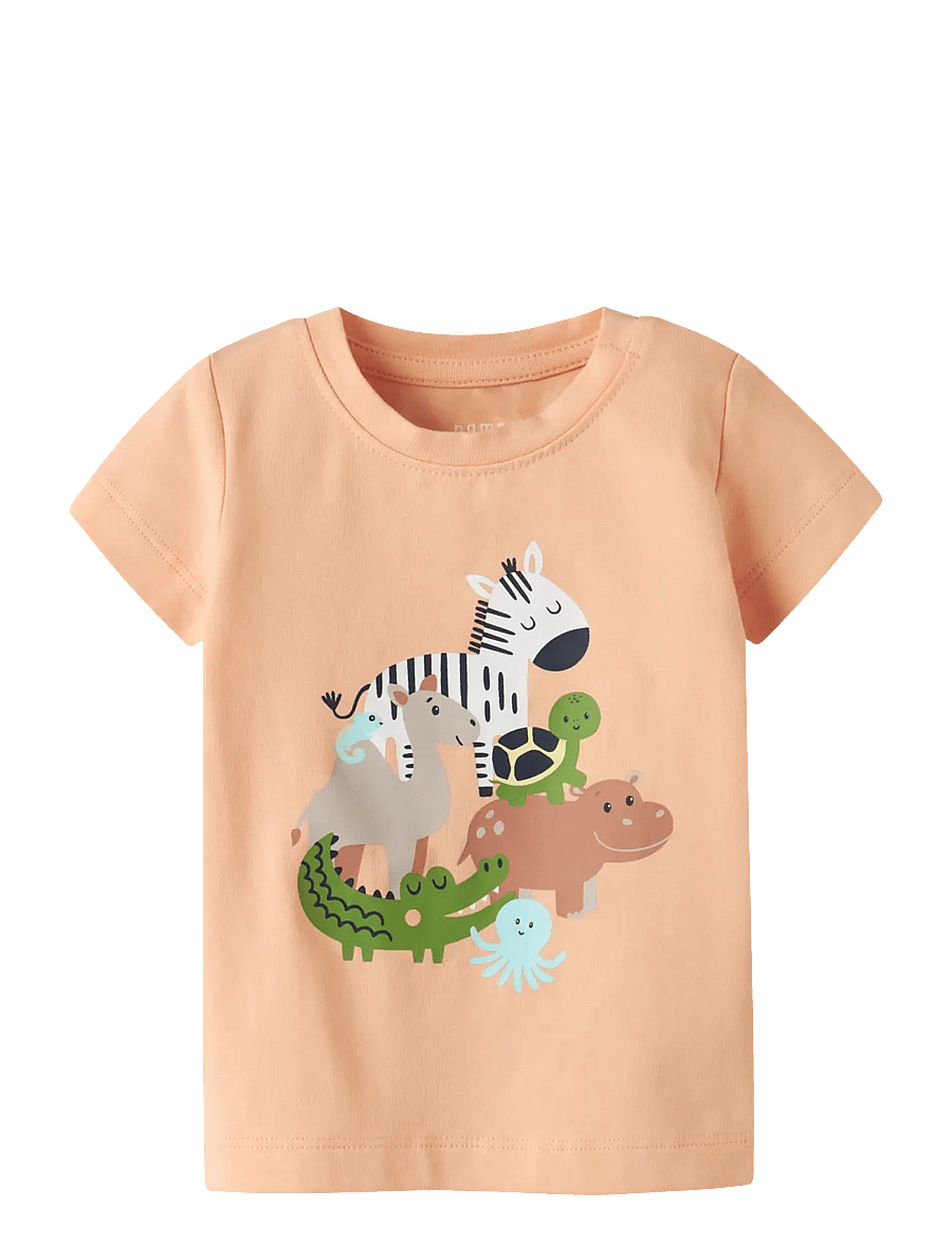 name it - NBMFARTIL SS TOP BOX - kurzärmelige - peach fuzz - 0