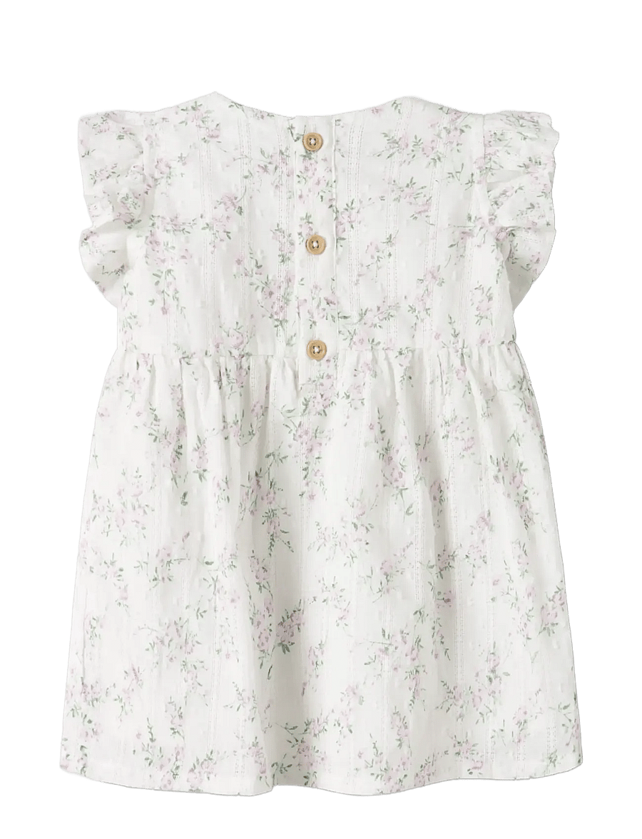 name it - NBFFRITING CAPSL DRESS - sukienki dla dziewczynek z krótkim rękawem - bright white - 1