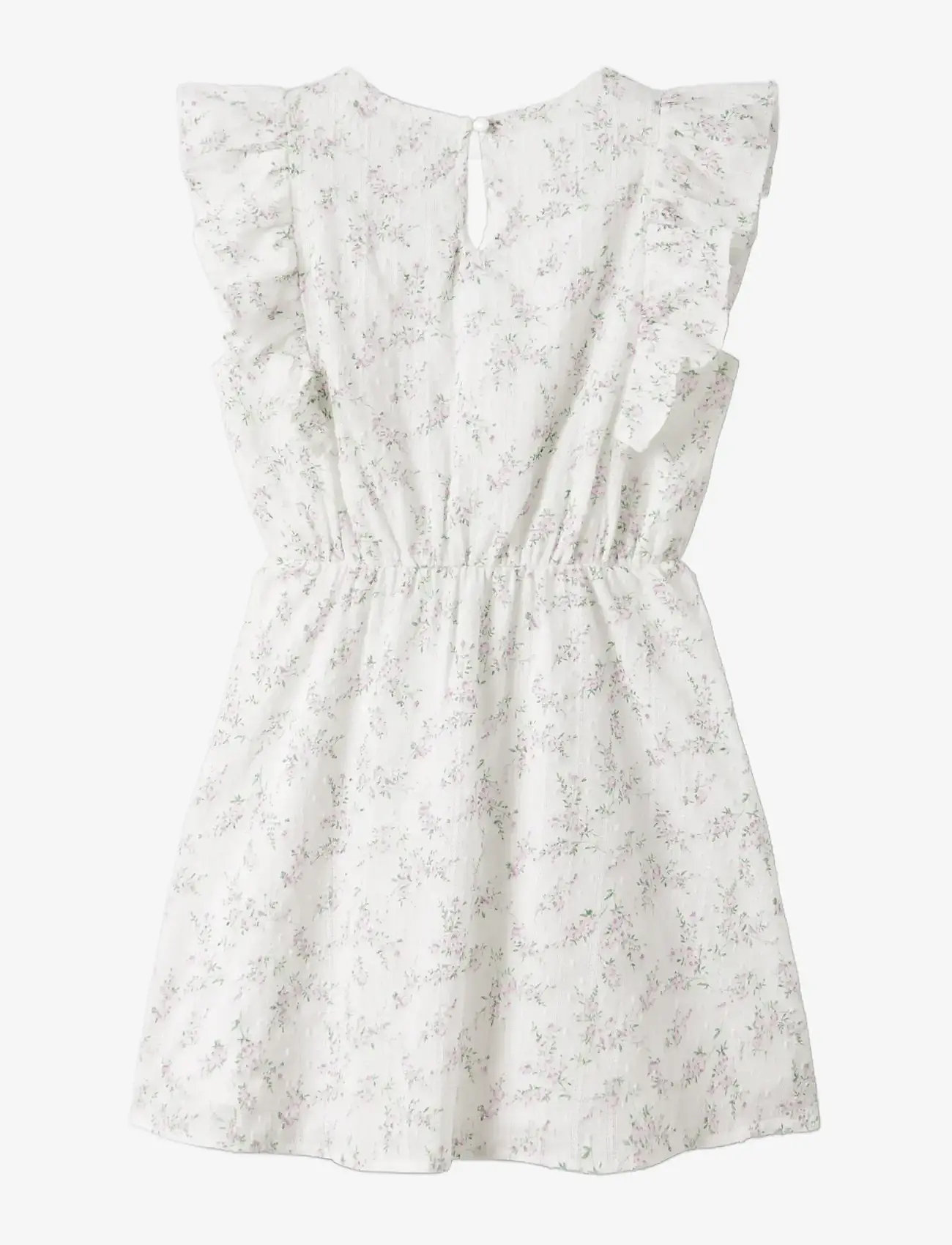 name it - NKFFRITING CAPSL DRESS - robes décontractées à manches courtes - bright white - 1