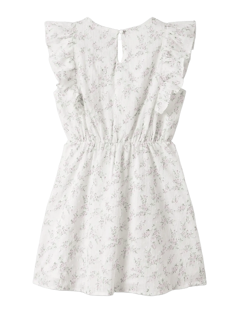 name it - NKFFRITING CAPSL DRESS - robes décontractées à manches courtes - bright white - 1