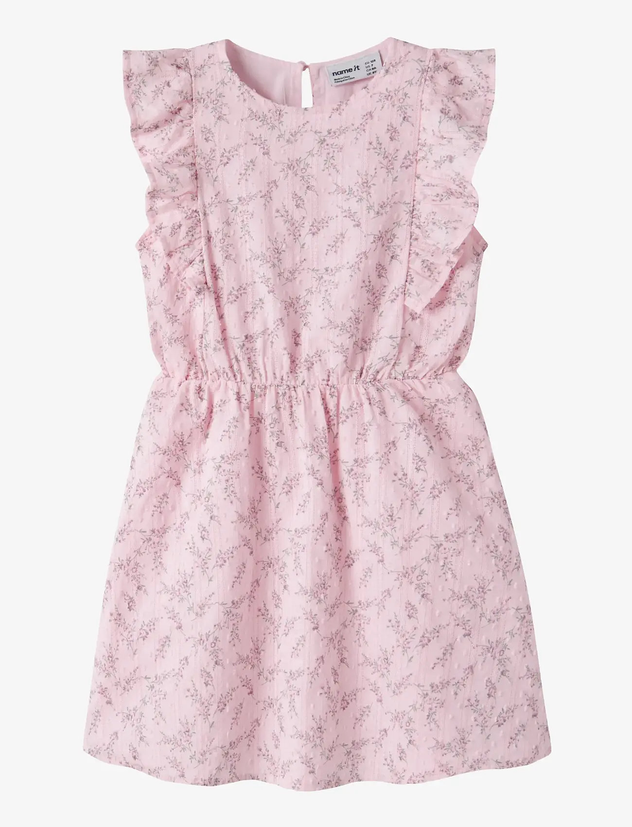 name it - NKFFRITING CAPSL DRESS - lühikeste varrukatega vabaaja kleidid - cradle pink - 0