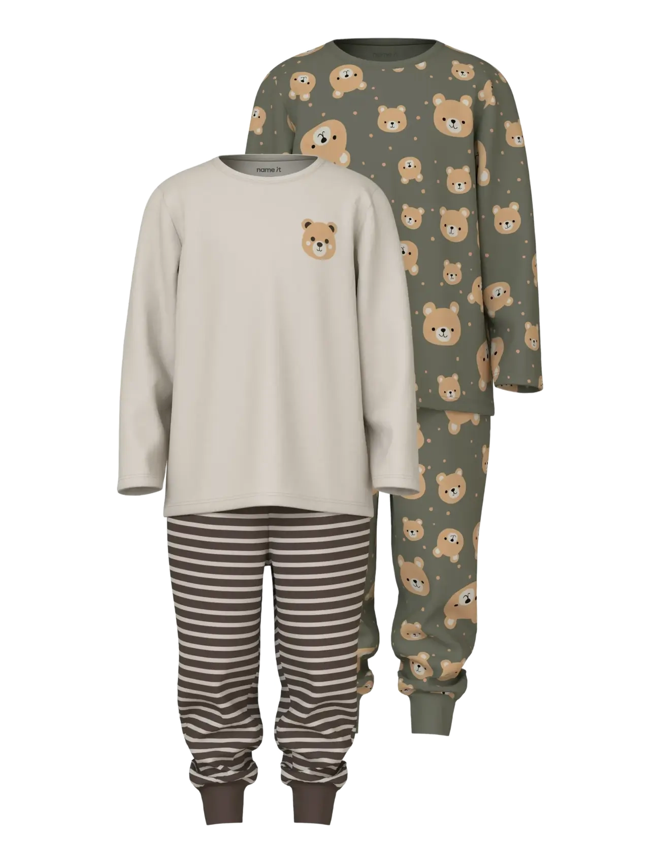 NMMNIGHTSET 2P AOP NOOS - DUSTY OLIVE