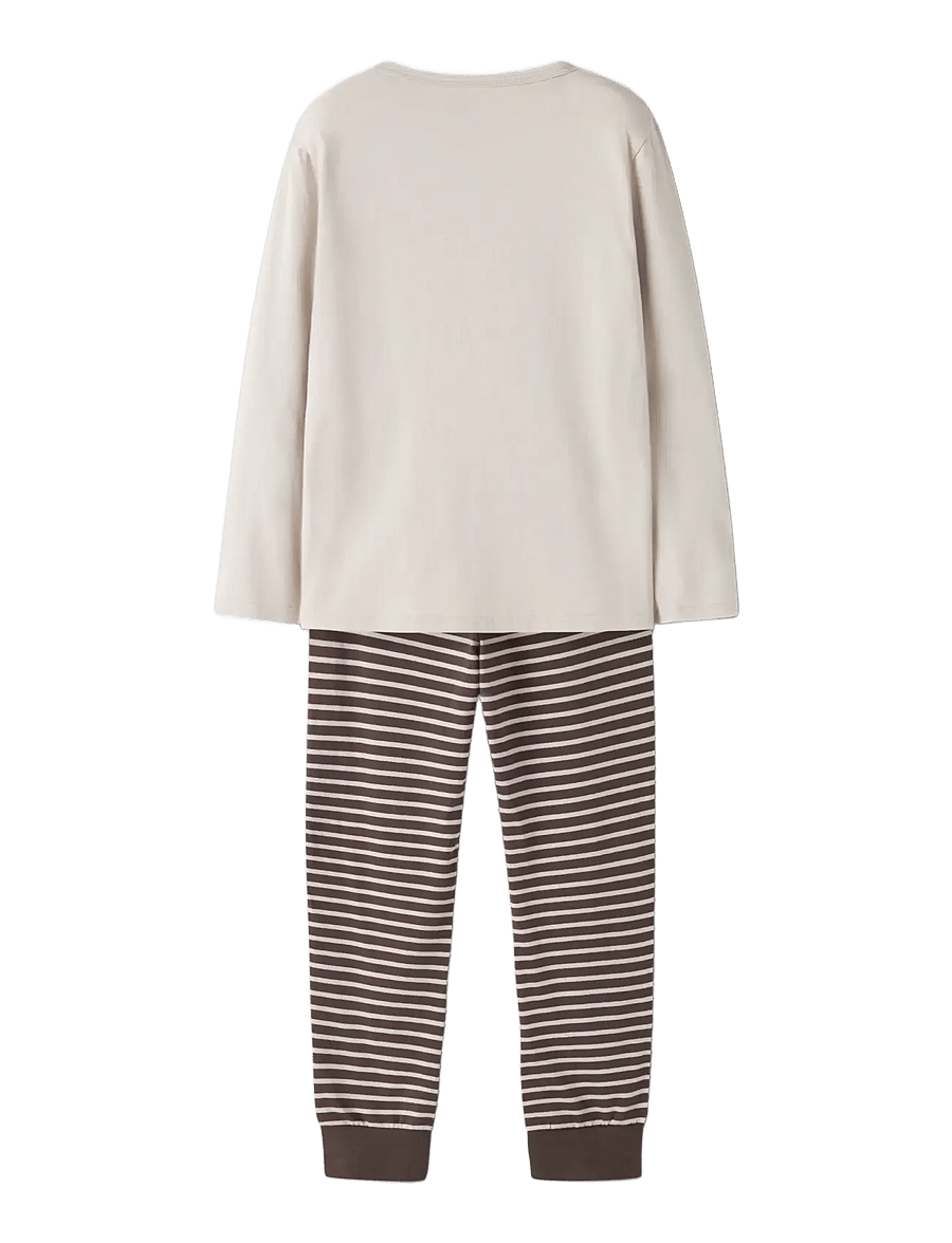 name it - NMMNIGHTSET 2P AOP NOOS - pyjama-sets - dusty olive - 2