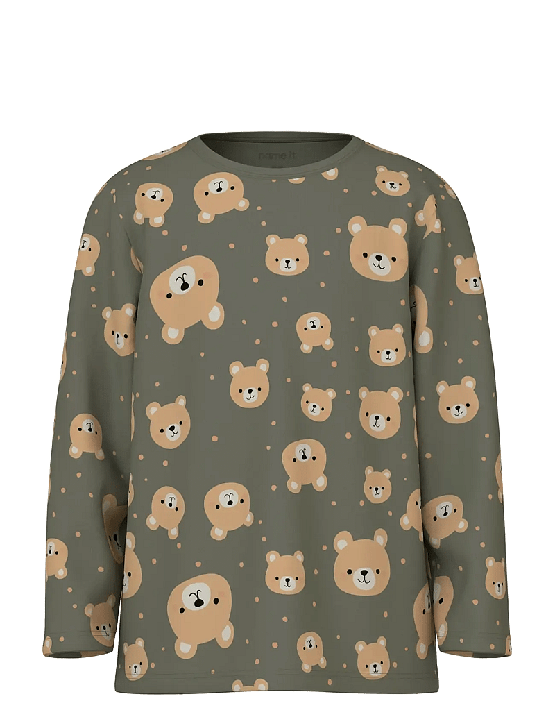 name it - NMMNIGHTSET 2P AOP NOOS - pyjamasset - dusty olive - 5