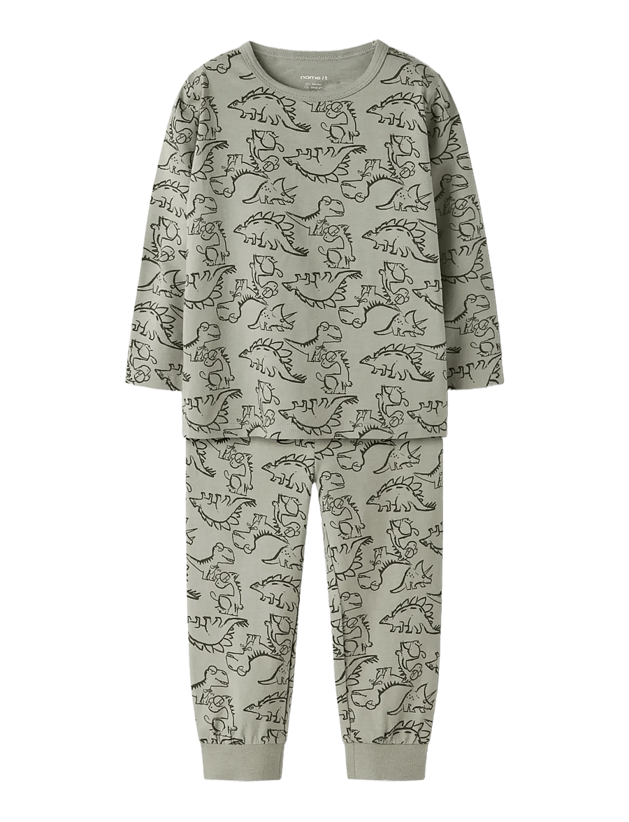 name it - NMMNIGHTSET 2P AOP NOOS - pyjama-sets - seagrass - 3