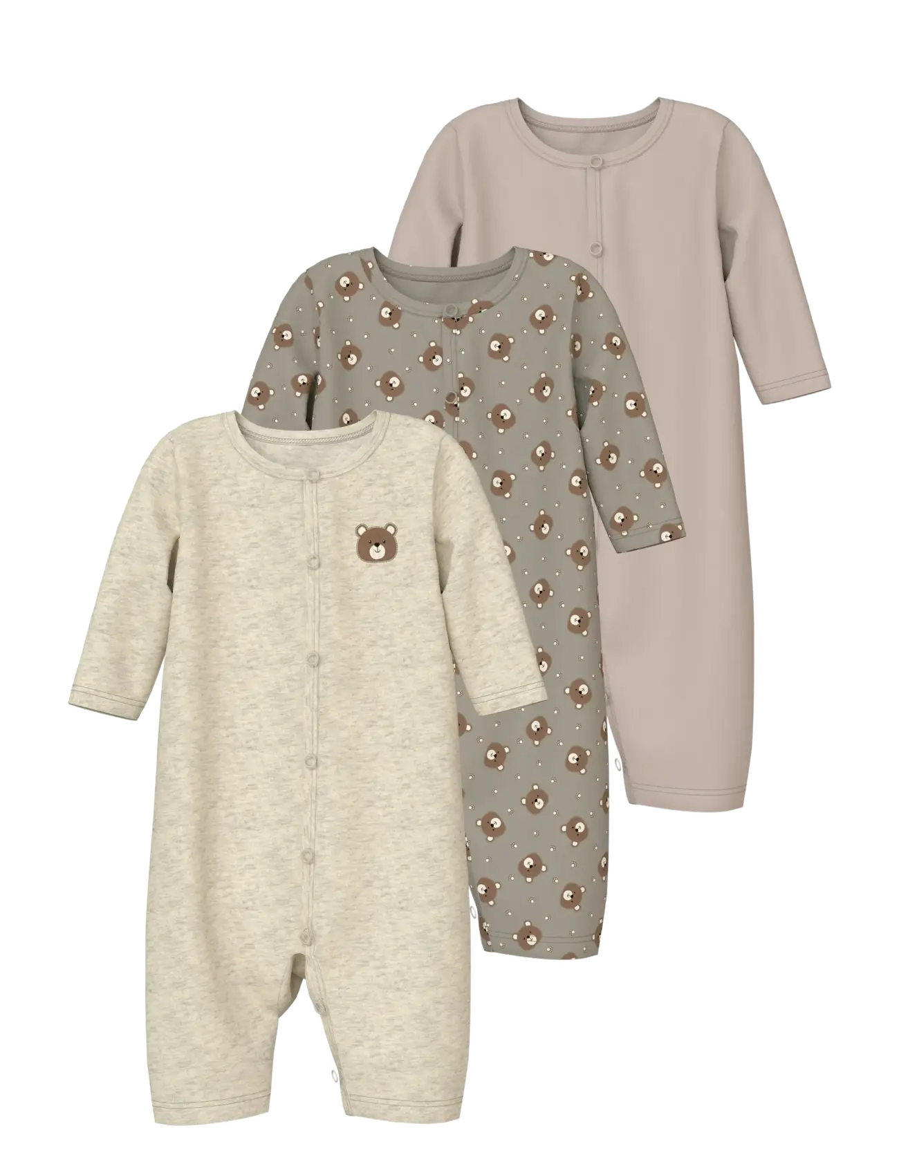 NBNNIGHTSUIT 3P AOP NOOS - VINTAGE KHAKI