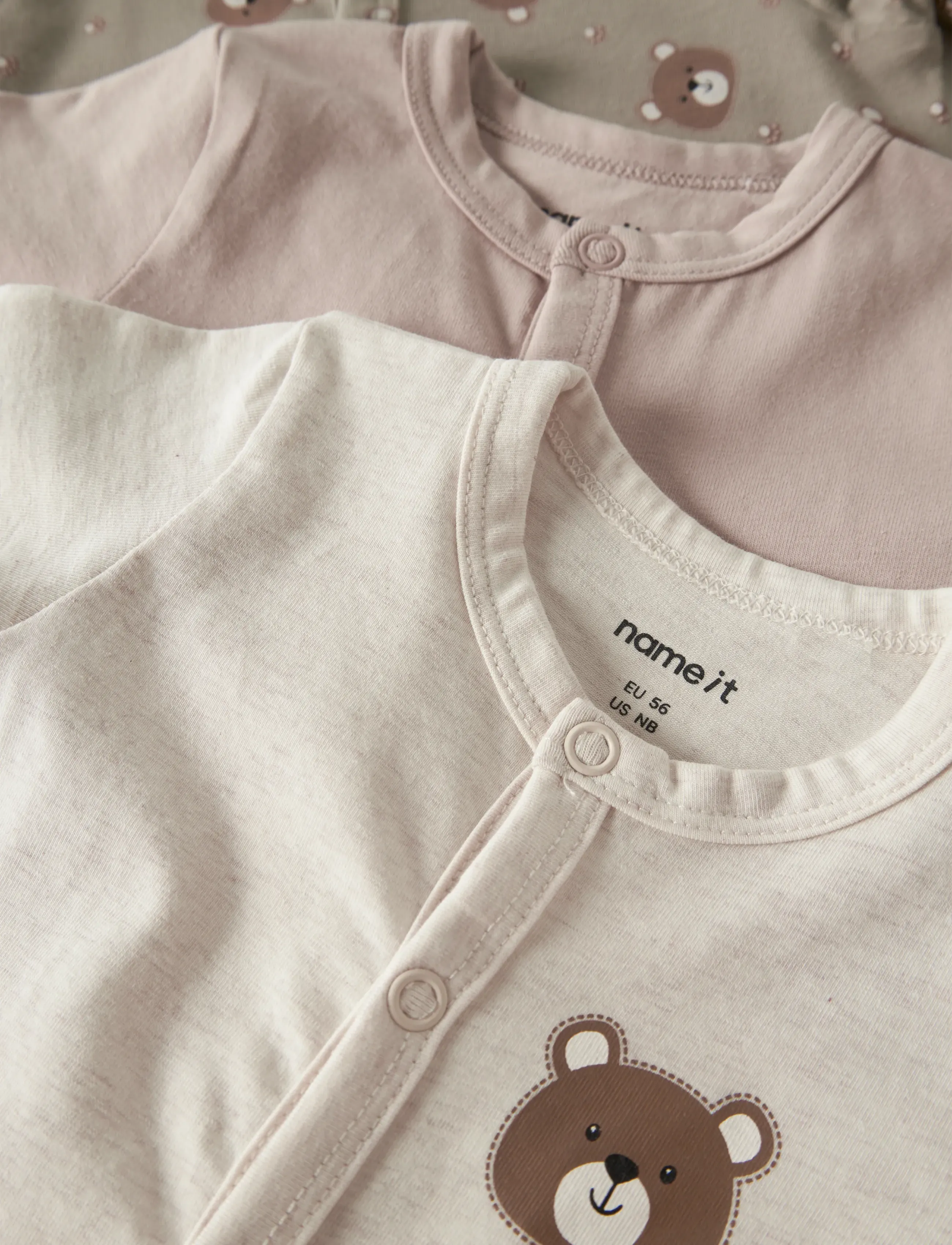 name it - NBNNIGHTSUIT 3P AOP NOOS - natdragter - vintage khaki - 3