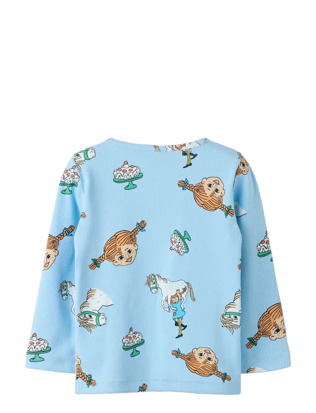 name it - NMFSOCA PIPPI LS TOP LNOOS SKY - långärmade t-shirts - airy blue - 1