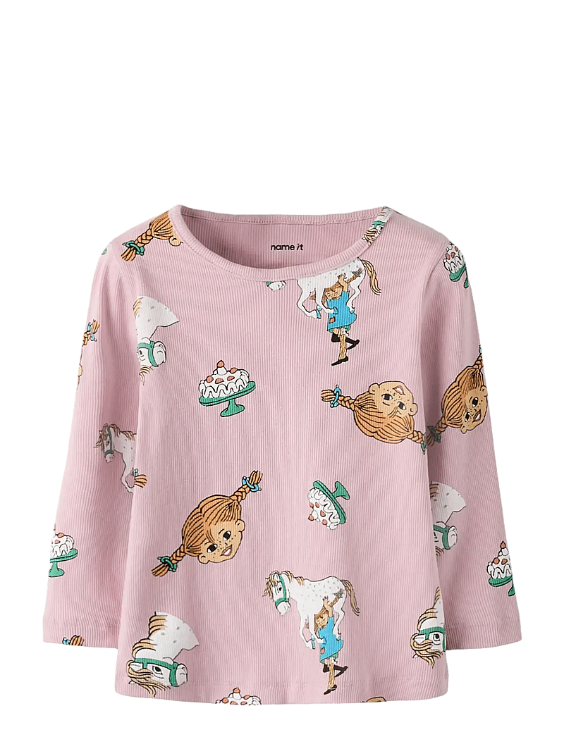 name it - NMFSOCA PIPPI LS TOP LNOOS SKY - langærmede t-shirts - keepsake lilac - 0