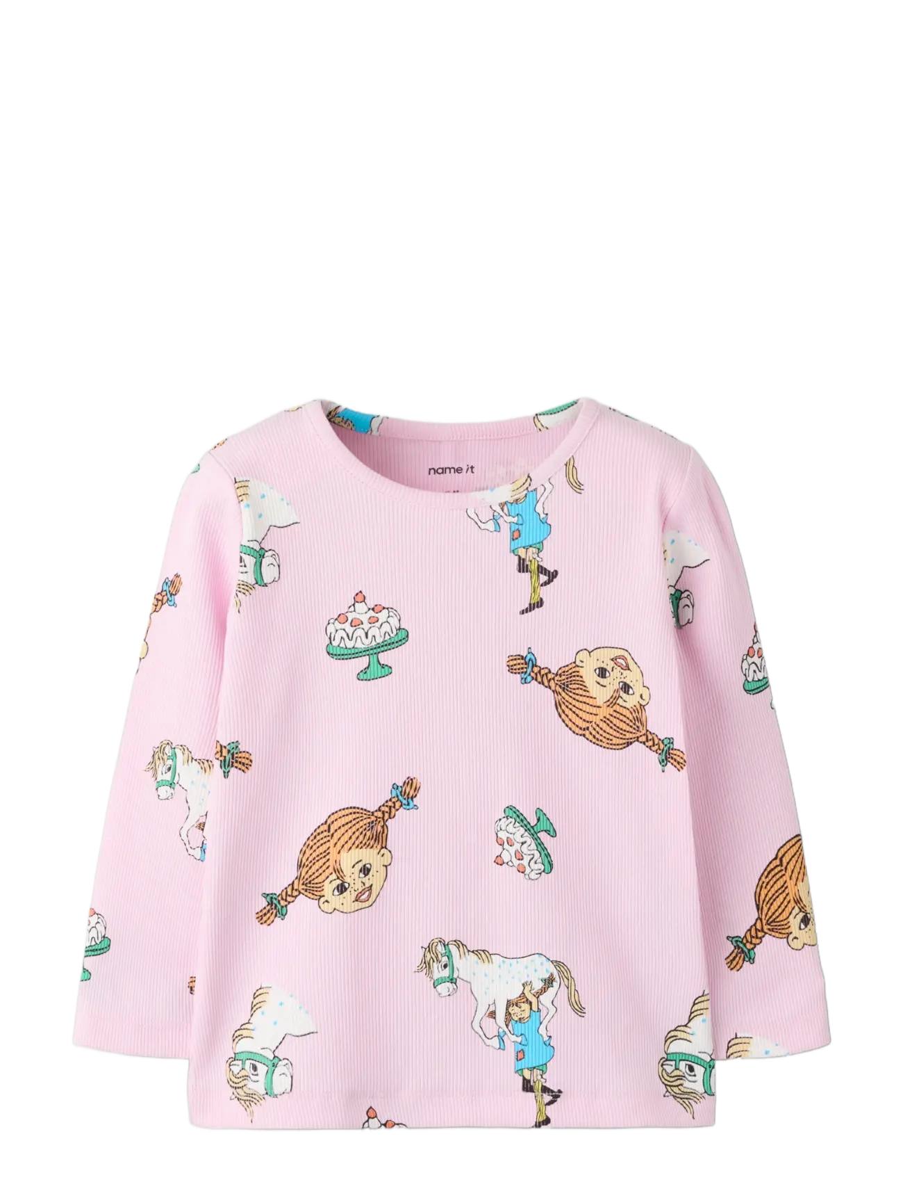 name it - NMFSOCA PIPPI LS TOP LNOOS SKY - långärmade t-shirts - pirouette - 2
