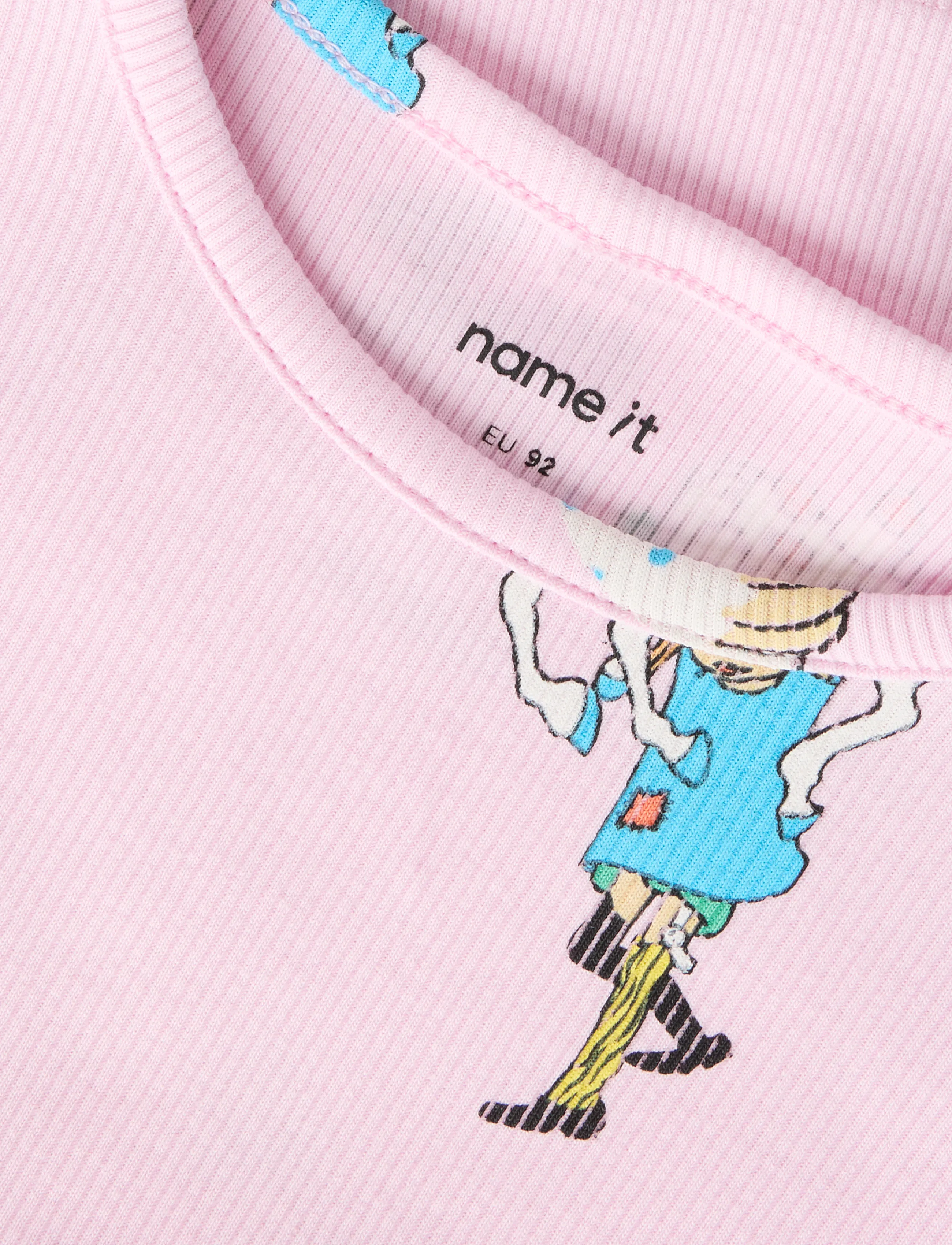name it - NMFSOCA PIPPI LS TOP LNOOS SKY - långärmade t-shirts - pirouette - 3