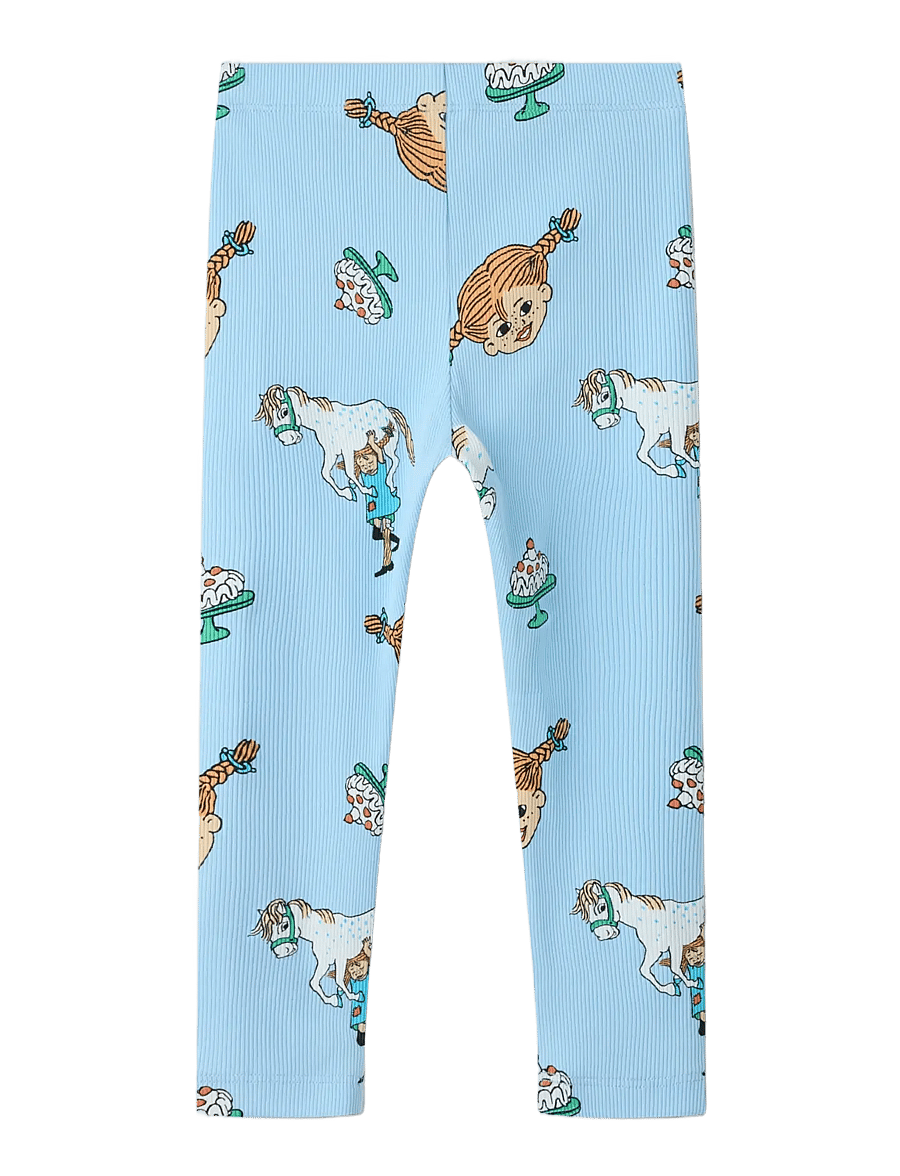 name it - NMFSOCA PIPPI LEGGING LNOOS SKY - leggings - airy blue - 1