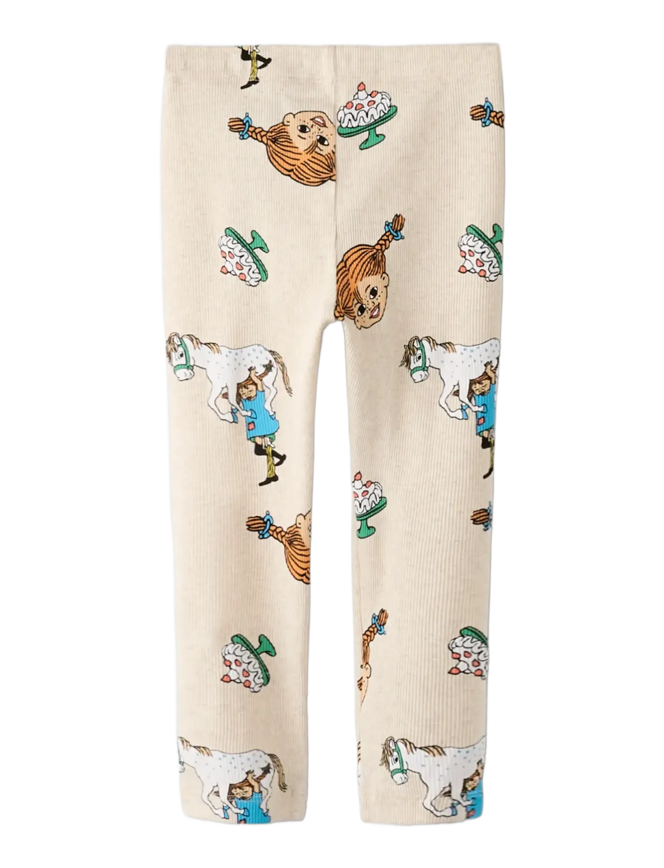 name it - NMFSOCA PIPPI LEGGING LNOOS SKY - leggings - peyote melange - 2
