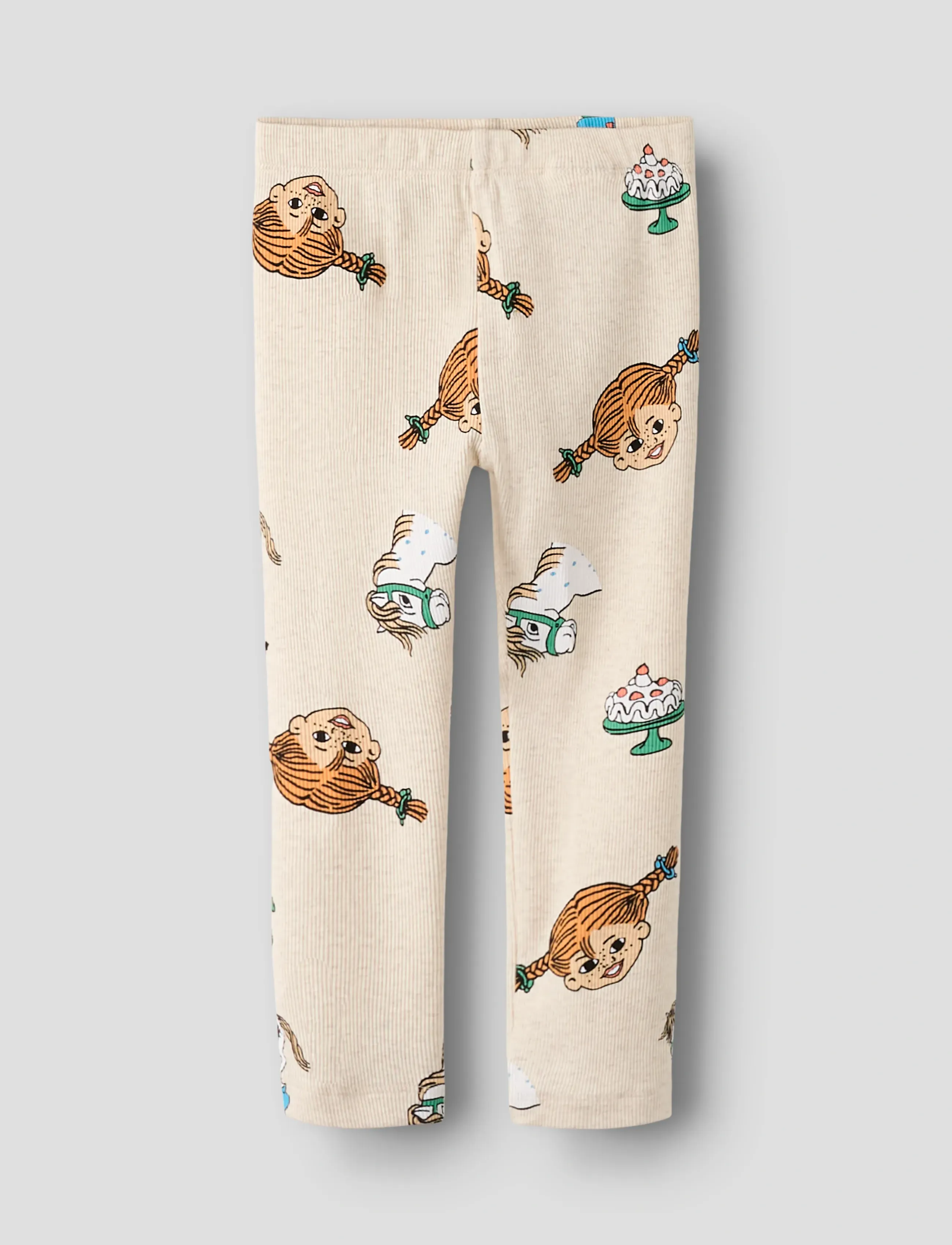 name it NMFSOCA PIPPI LEGGING LNOOS SKY - Hosen - PEYOTE MELANGE / cream