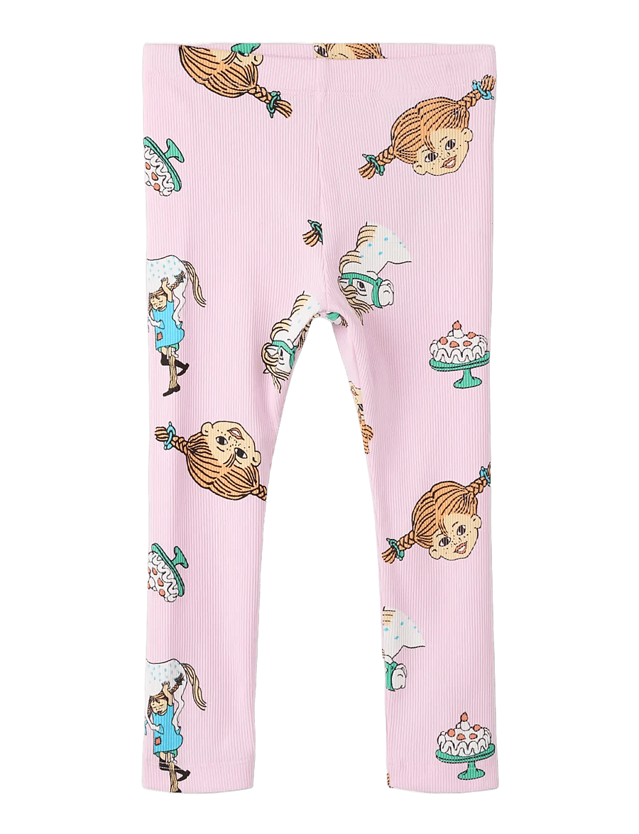 name it - NMFSOCA PIPPI LEGGING LNOOS SKY - leggings - pirouette - 2