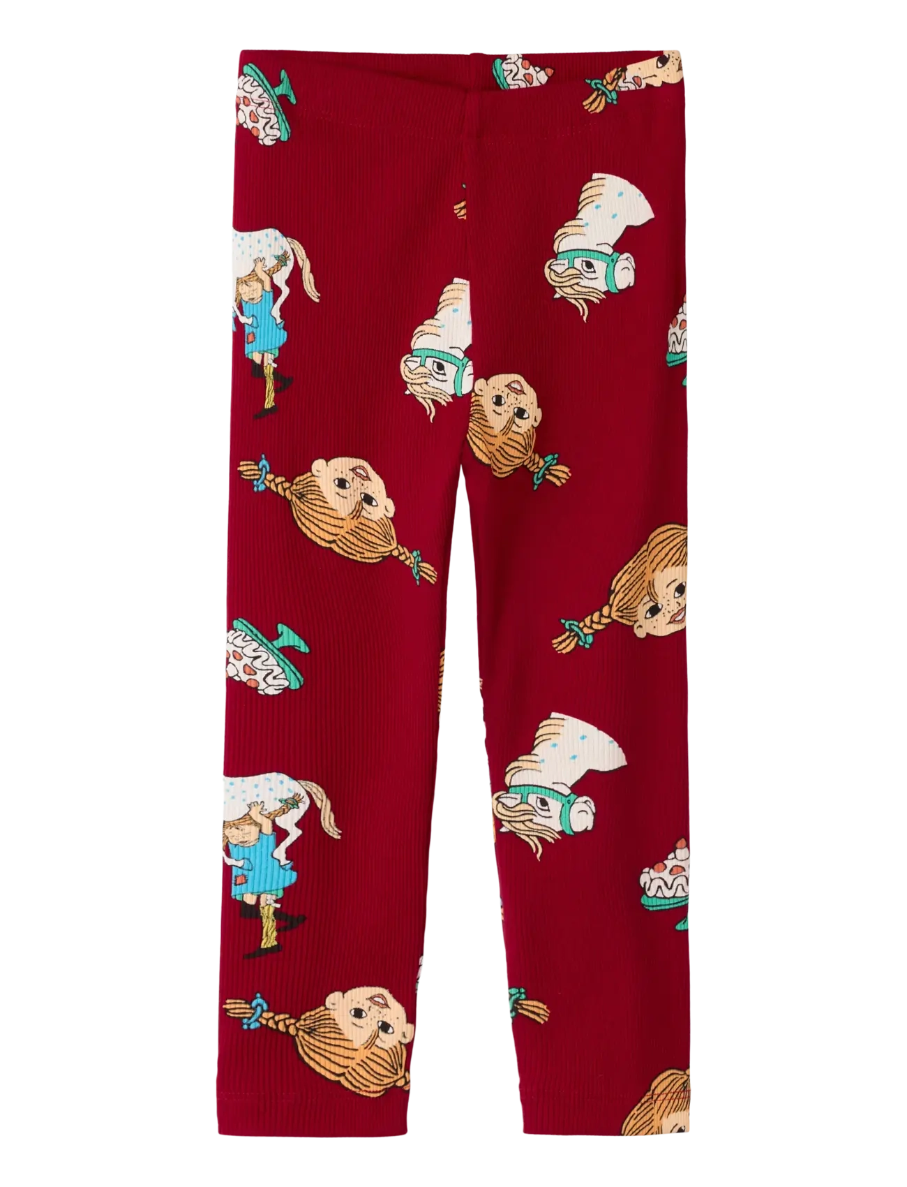 NAME IT Nmfsoca Pippi Legging Lnoos Sky Burgundy - 116 - Kinder
