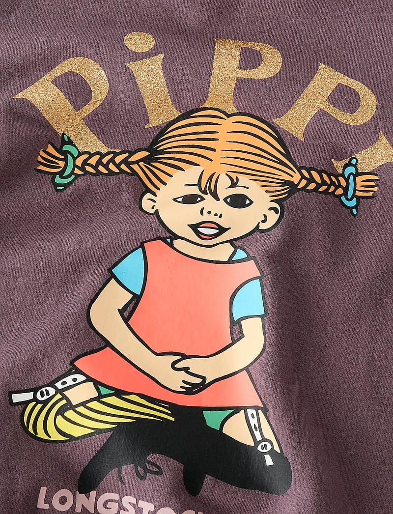 name it - NMFSOVEJ PIPPI SWEAT BRU SKY - sweatshirts - moonscape - 4