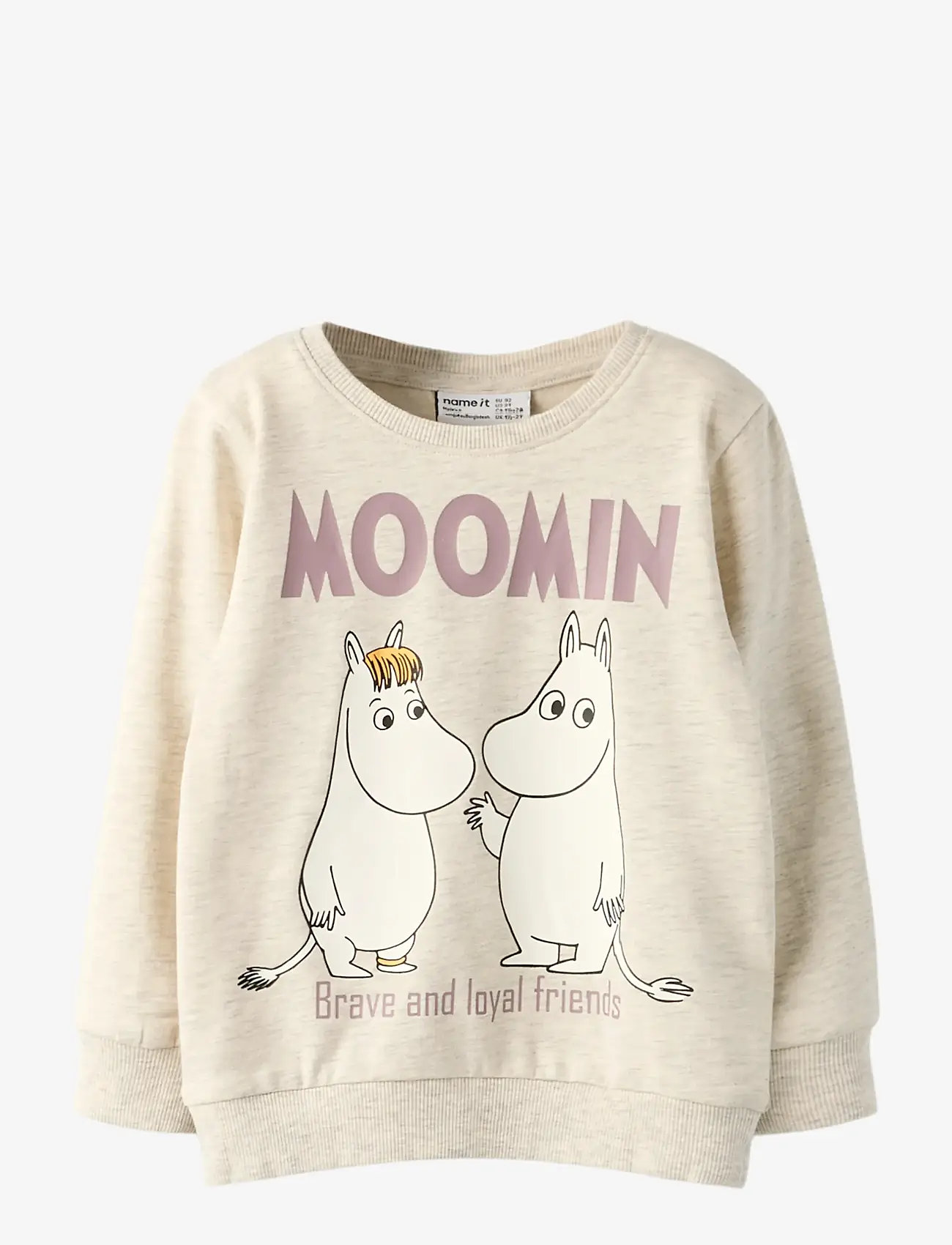 name it - NMNSLOLI MOOMIN SWEAT BRU VDE - sweatshirts - peyote melange - 1