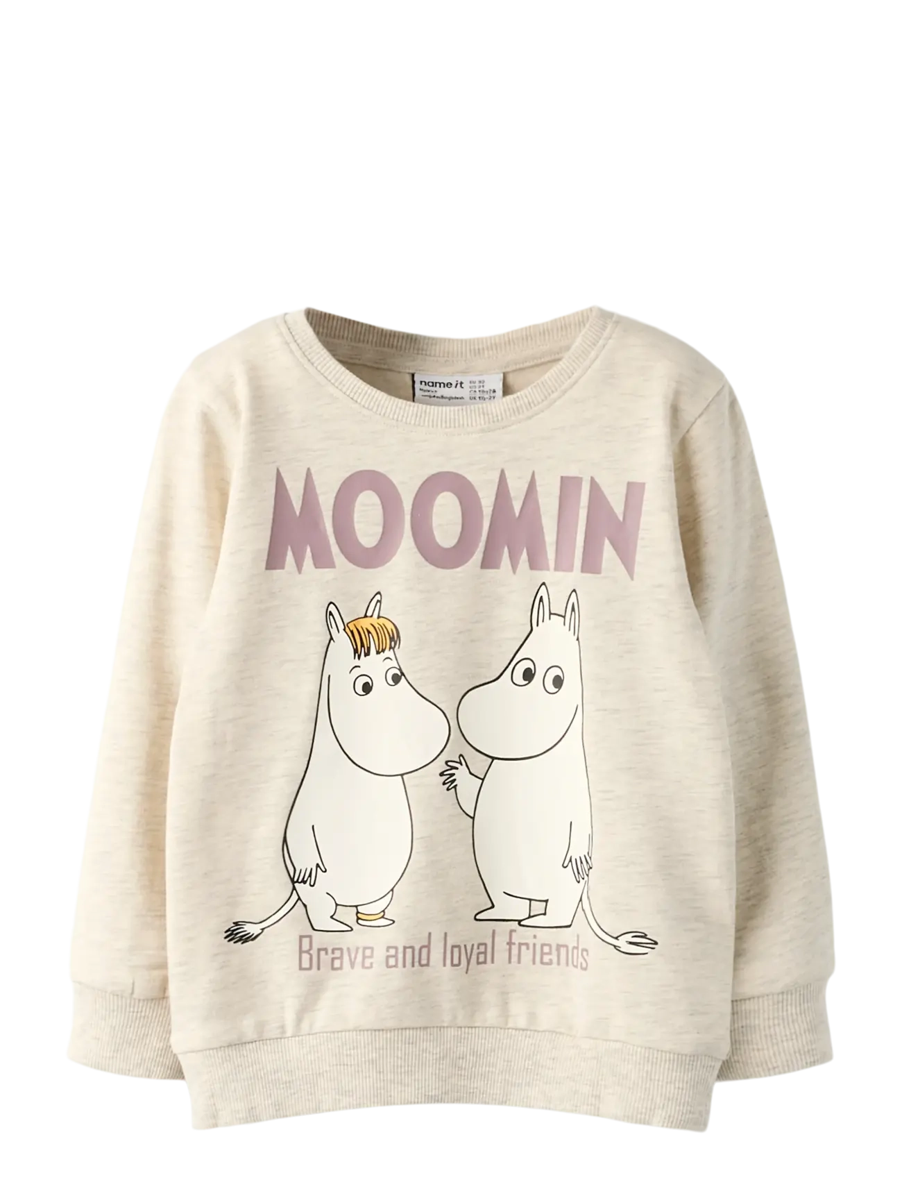 NMNSLOLI MOOMIN SWEAT BRU VDE - PEYOTE MELANGE