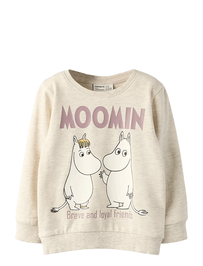 name it - NMNSLOLI MOOMIN SWEAT BRU VDE - sweatshirts - peyote melange - 1