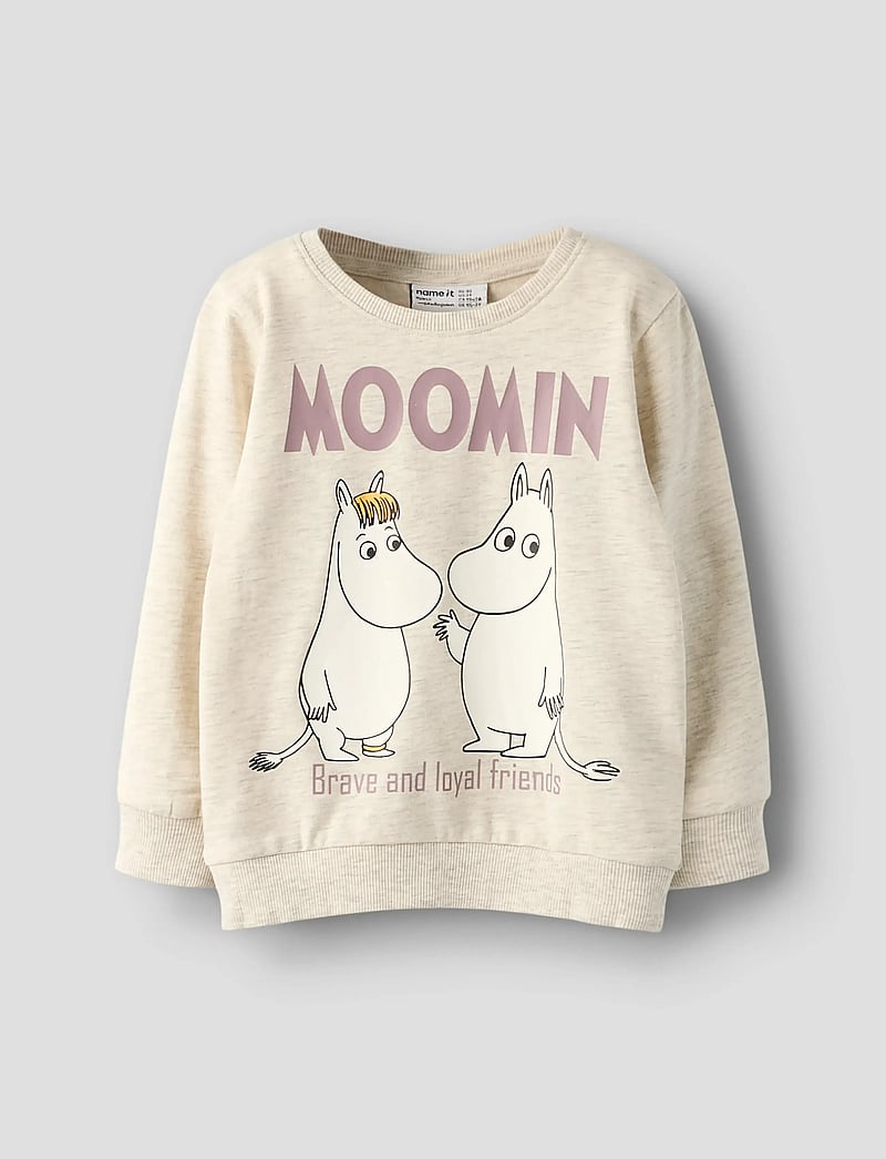 name it - NMNSLOLI MOOMIN SWEAT BRU VDE - sweatshirts - peyote melange - 0