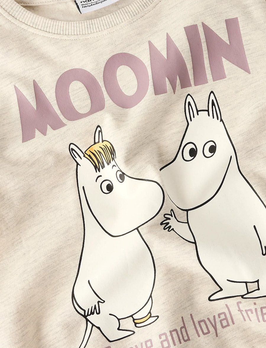 name it - NMNSLOLI MOOMIN SWEAT BRU VDE - sweatshirts - peyote melange - 3