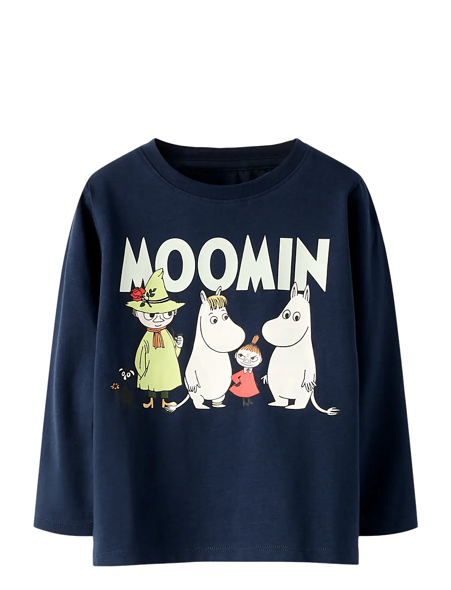 name it - NMNSLOV MOOMIN LS TOP VDE - langärmelig - navy blazer - 1