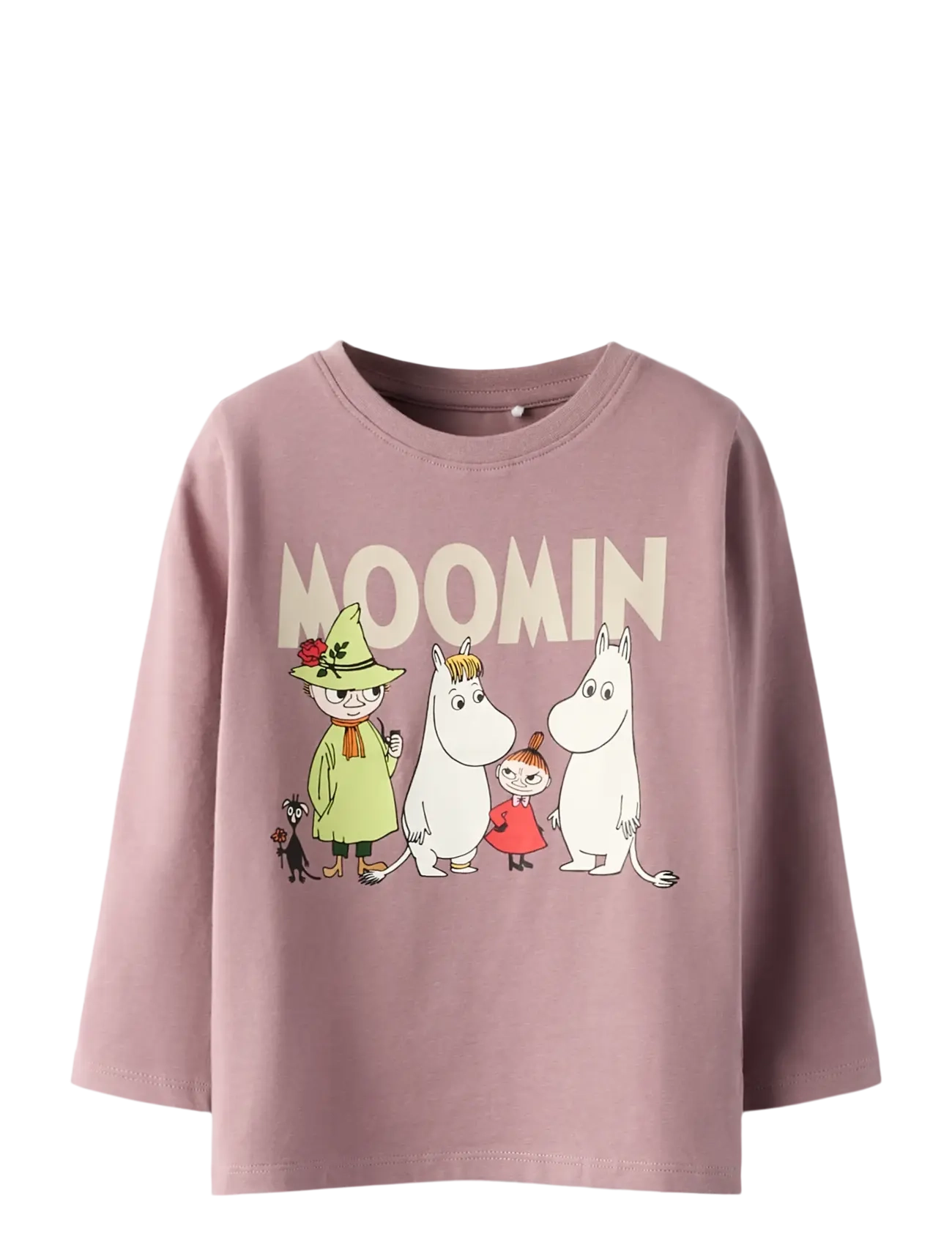 name it NMNSLOV MOOMIN LS TOP VDE - 4 for 3 - TOADSTOOL / pink/rose