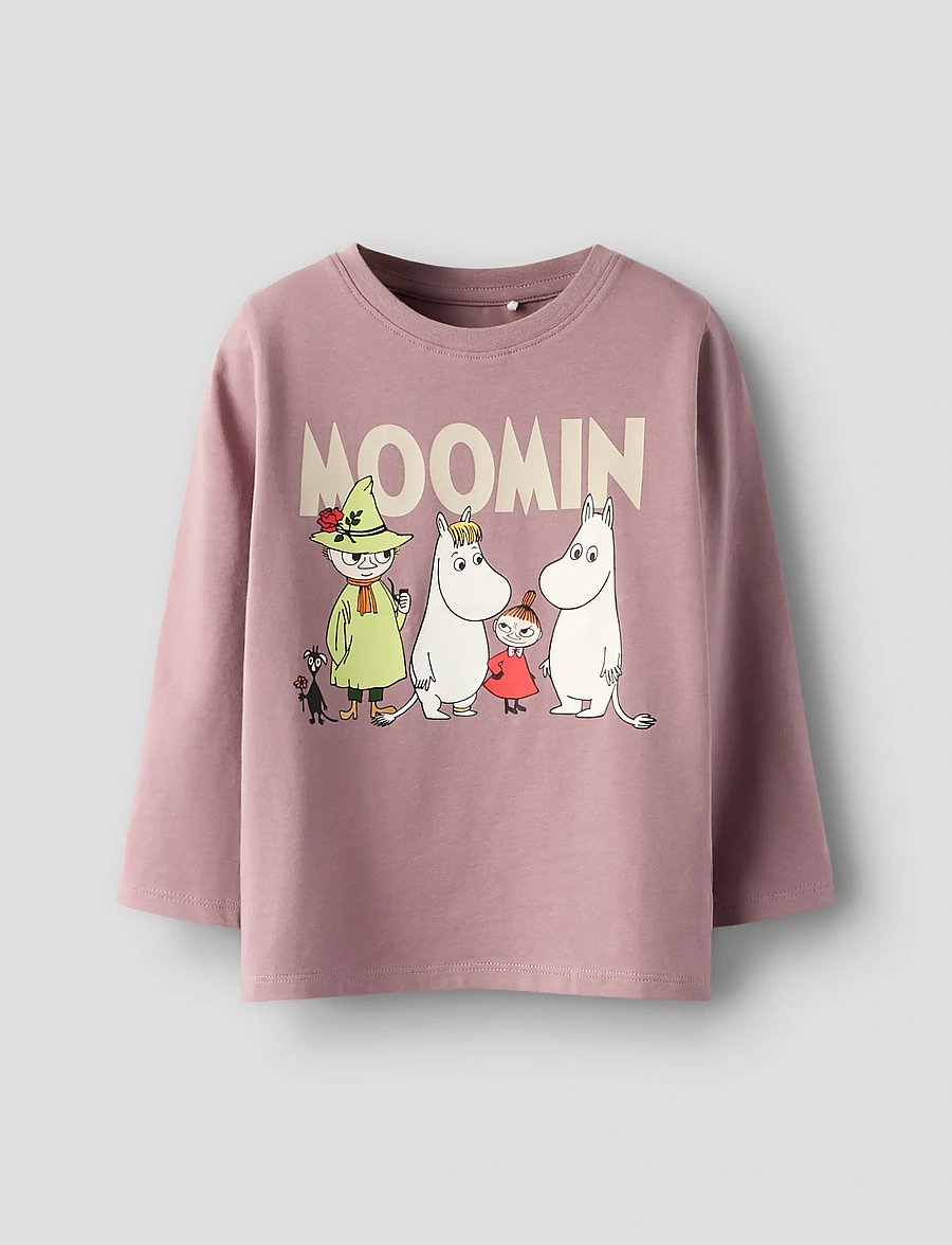 name it - NMNSLOV MOOMIN LS TOP VDE - t-shirts à manches longues - toadstool - 0