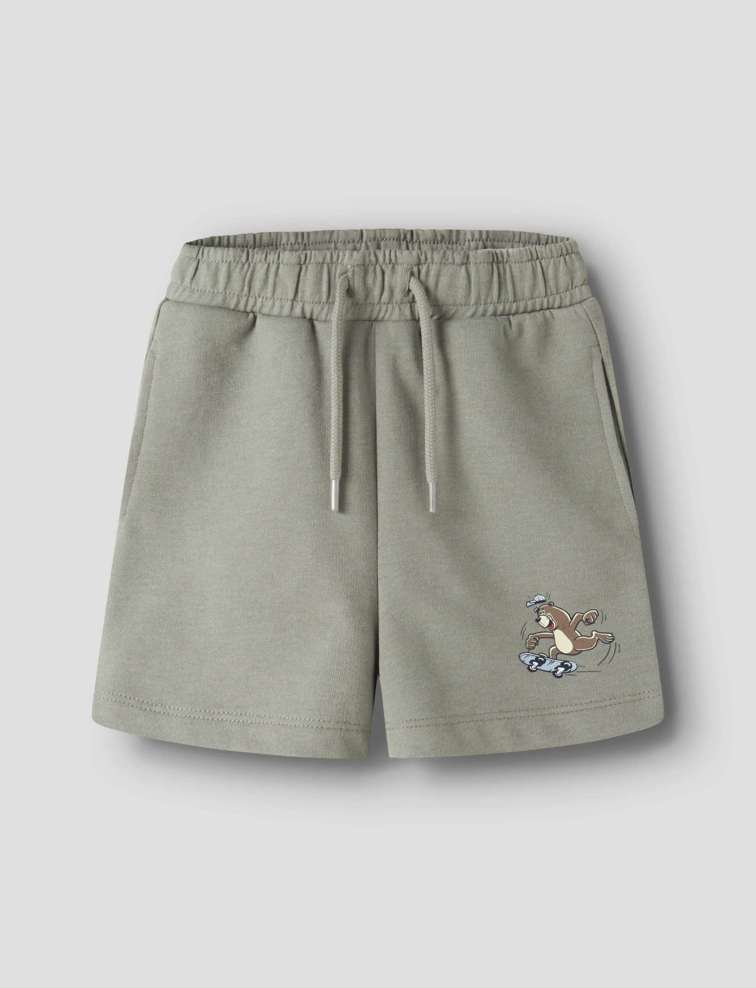 name it NMMVALEXANDER NREG SWEAT SHORTS UNB - Shorts - SHADOW / khaki/green