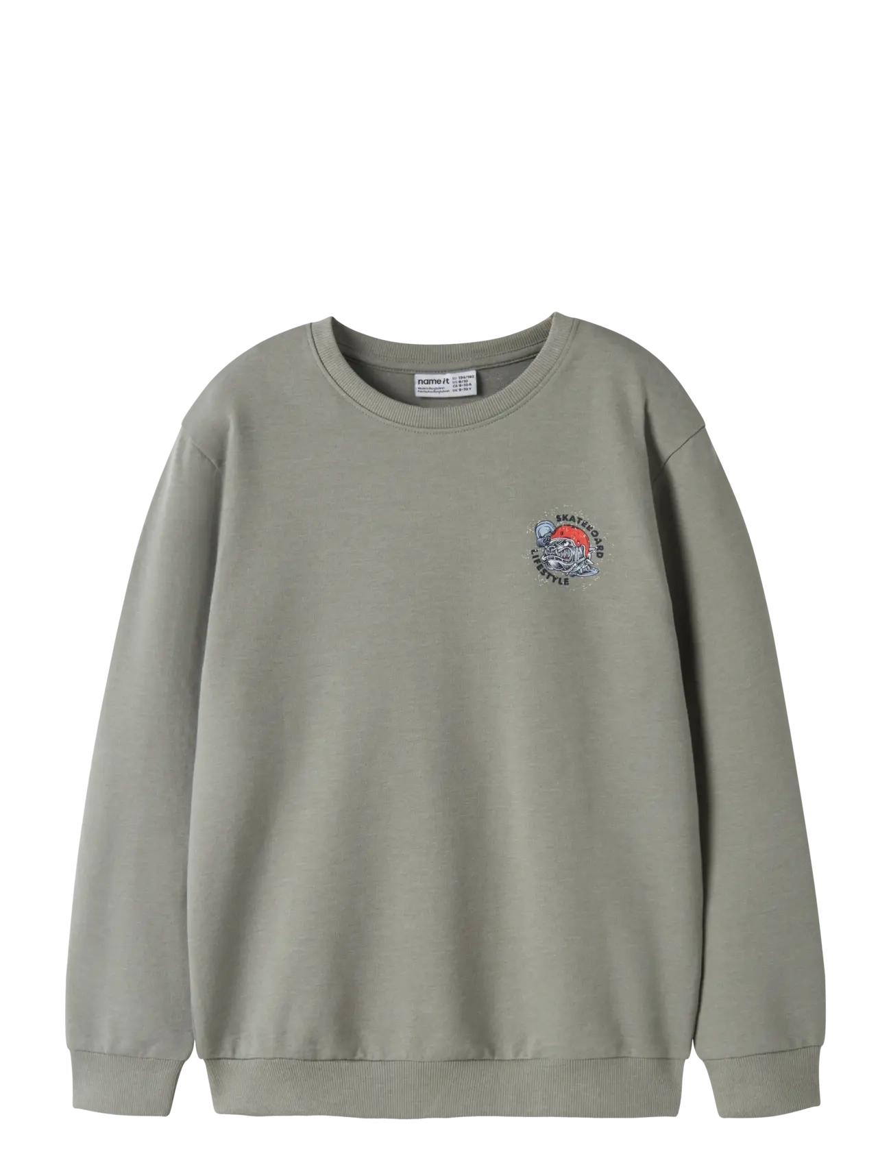 name it NKMVALEXANDER LS NREG SWEAT UNB - Riided - SHADOW / khaki/green