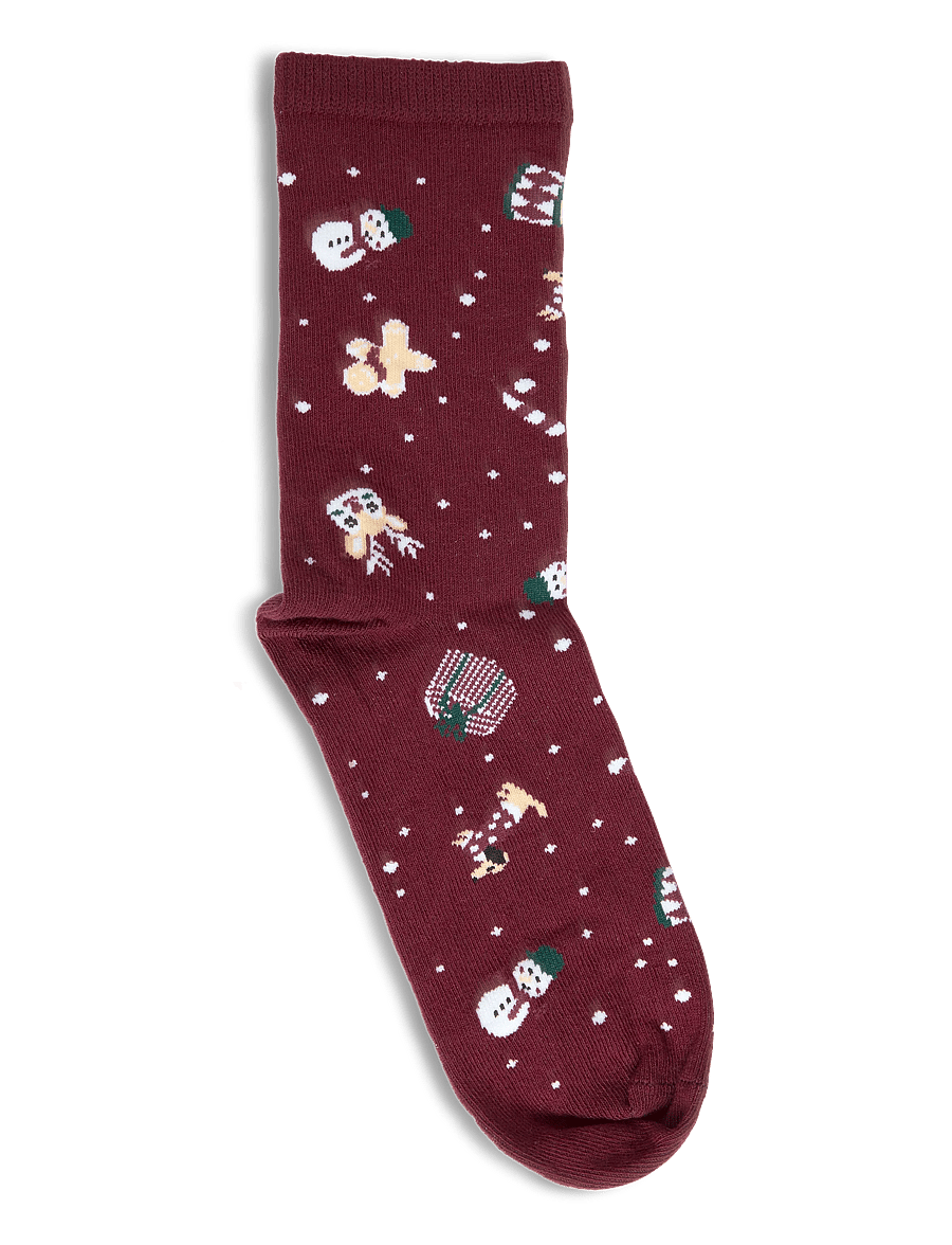 name it - NKNVISMAS SOCK - strømper - burgundy - 1