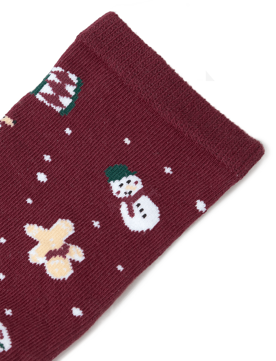 name it - NKNVISMAS SOCK - strømper - burgundy - 2