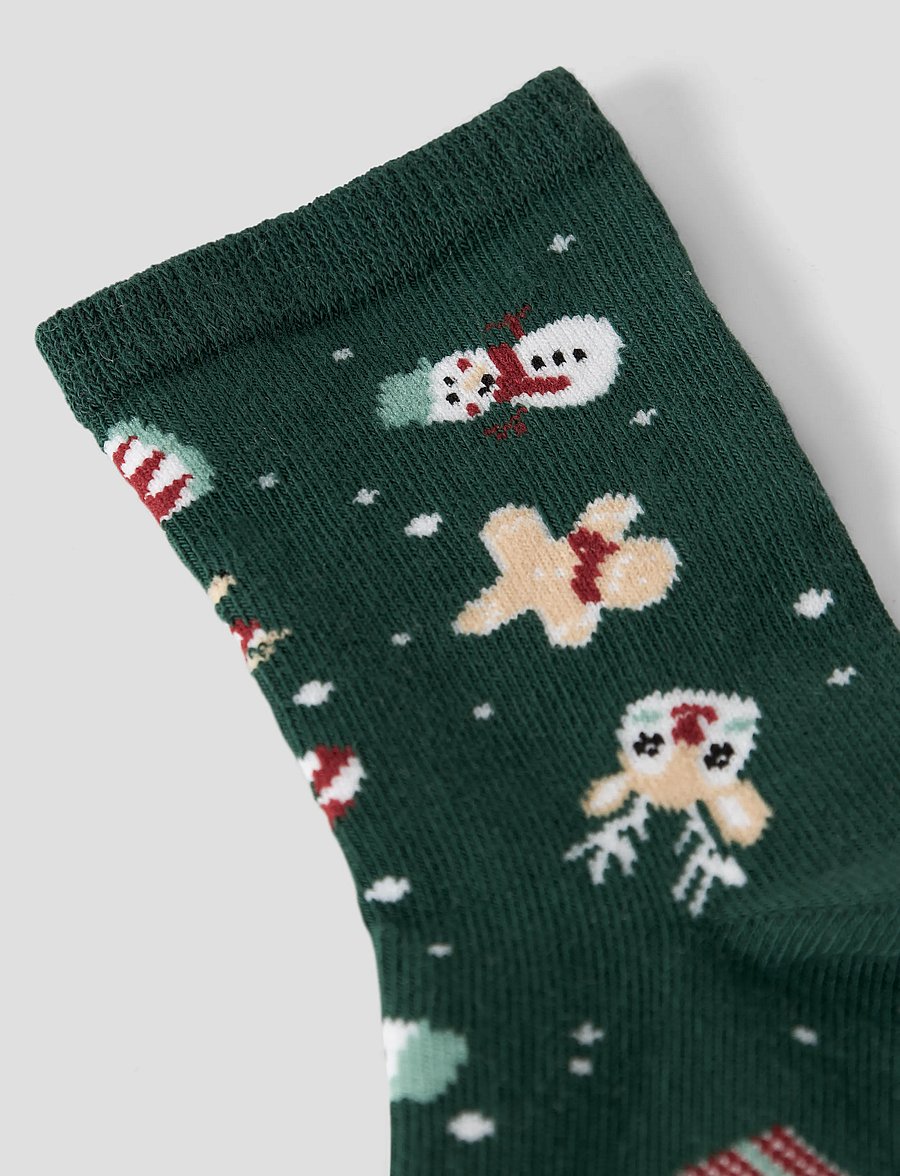 name it - NMNVISMAS SOCK - strømper - botanical garden - 2
